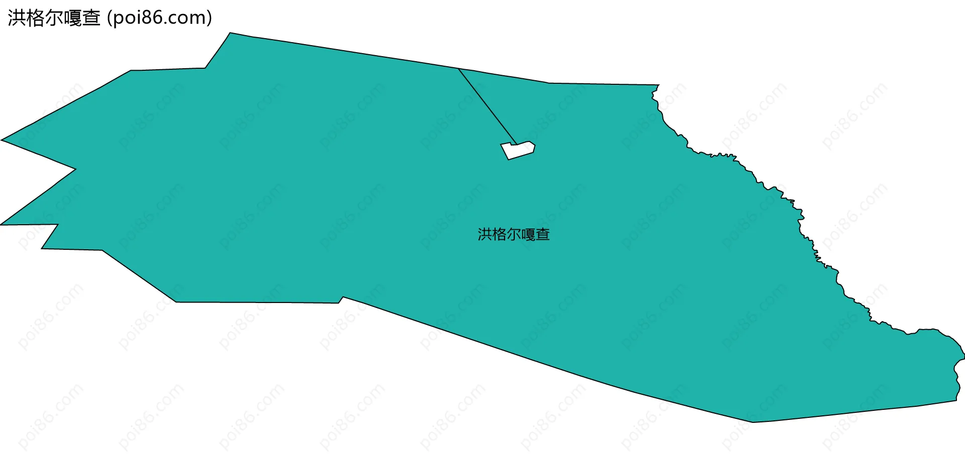 洪格尔嘎查边界地图