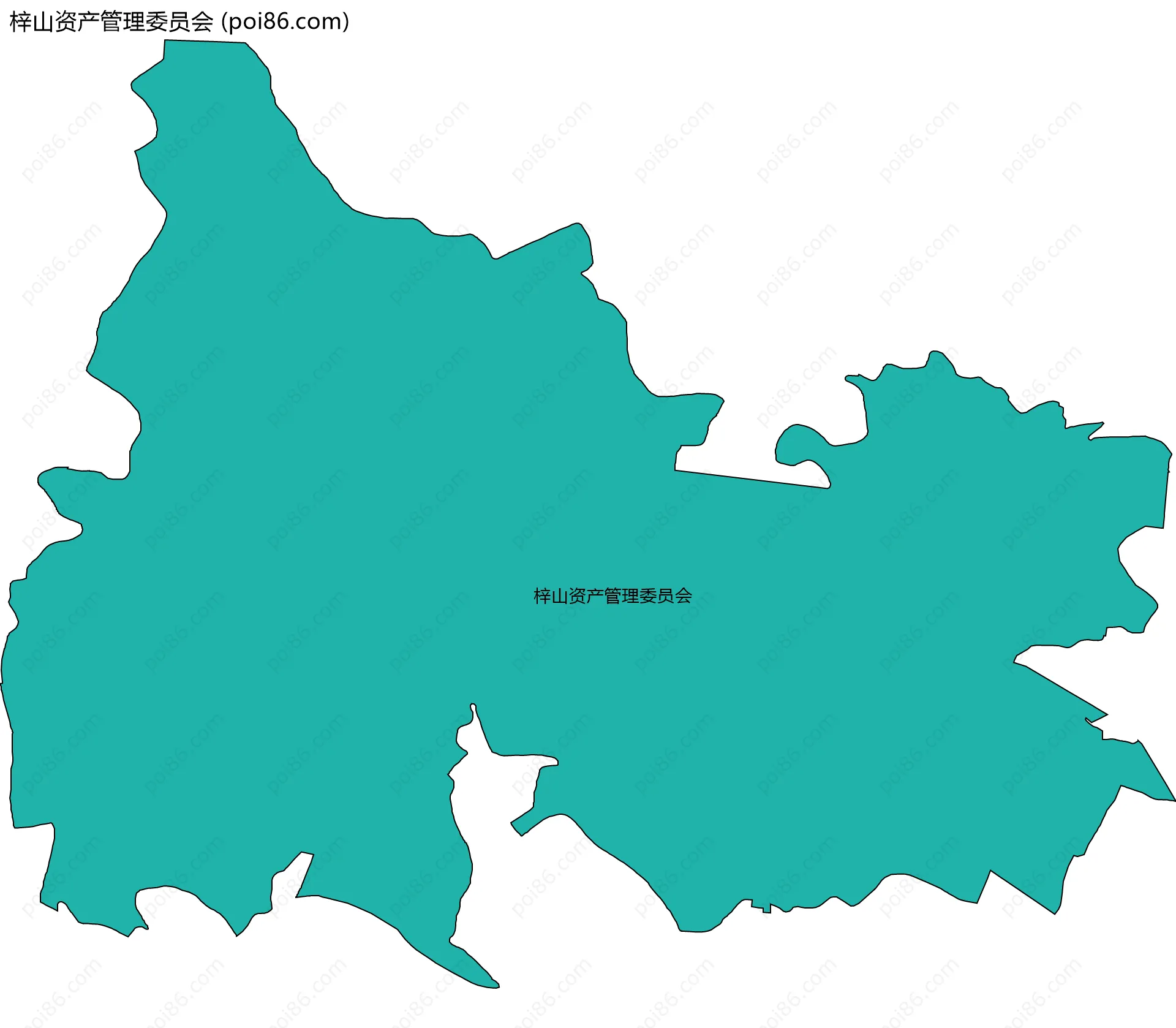 梓山资产管理委员会边界地图