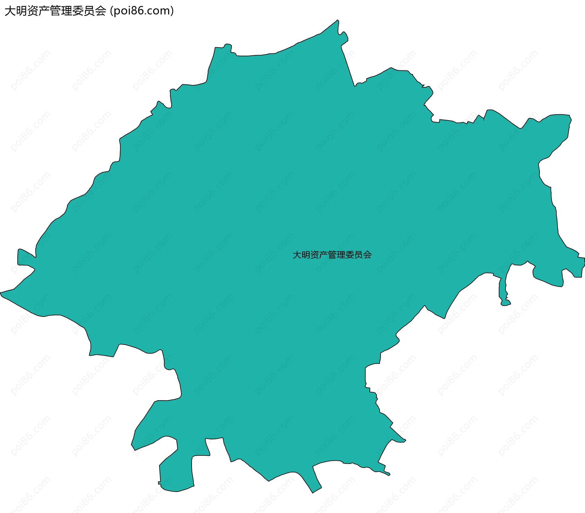 大明资产管理委员会边界地图