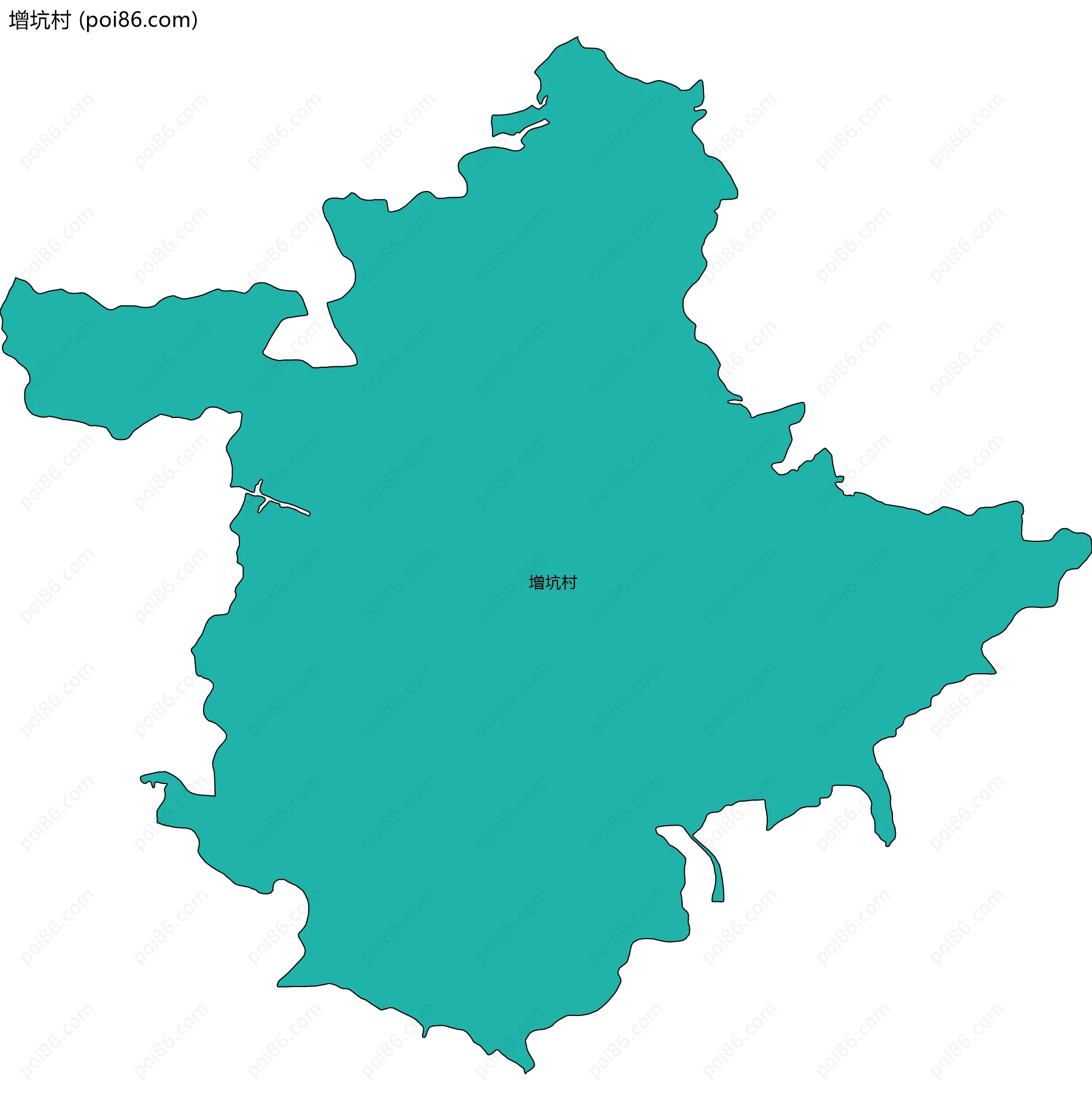 增坑村边界地图