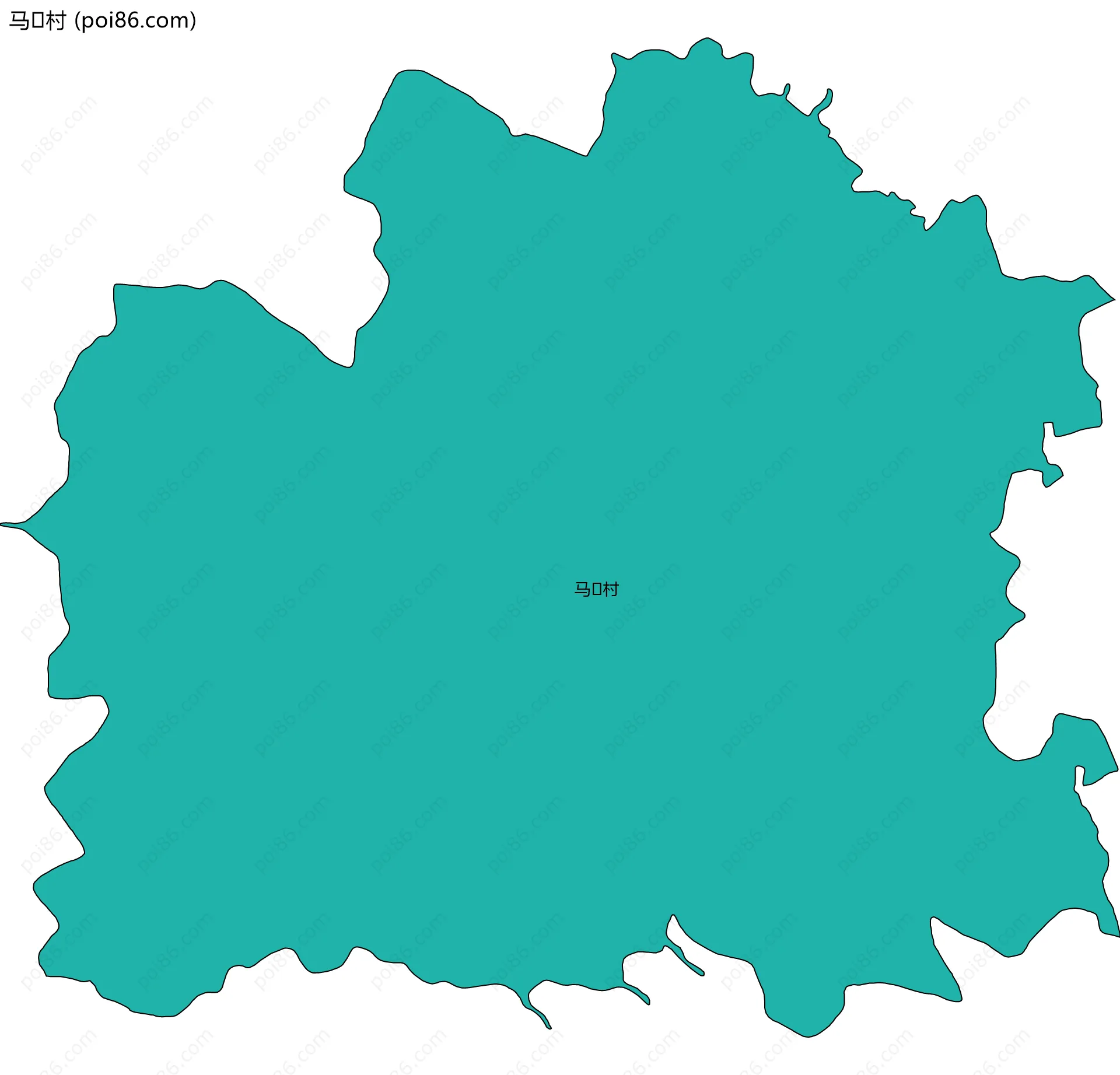 马村边界地图