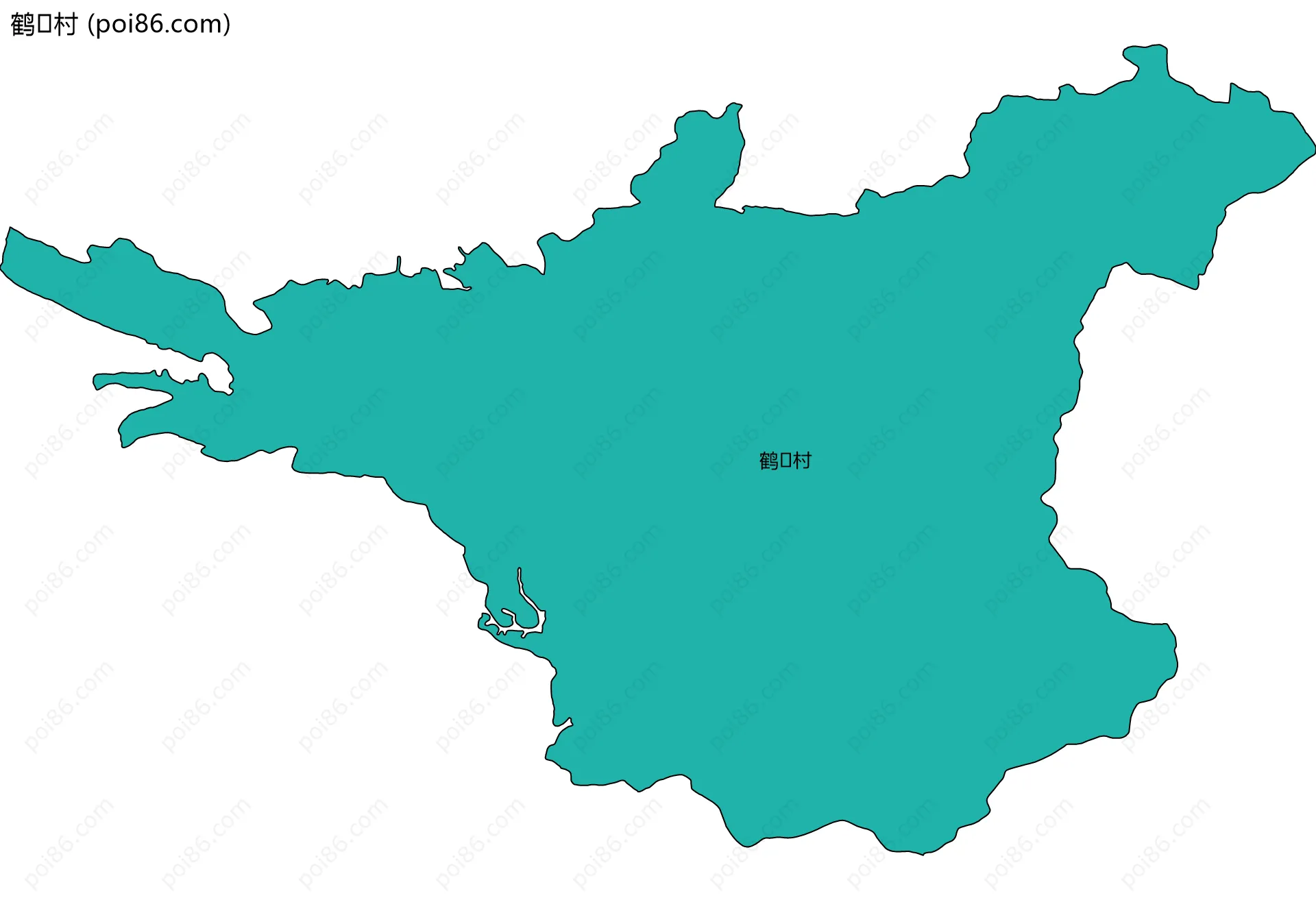 鹤村边界地图