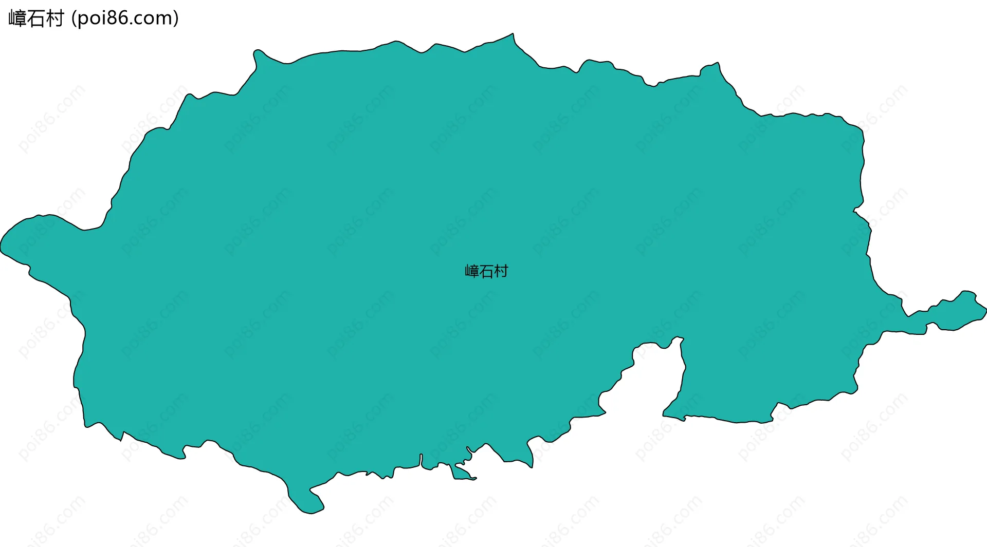 嶂石村边界地图