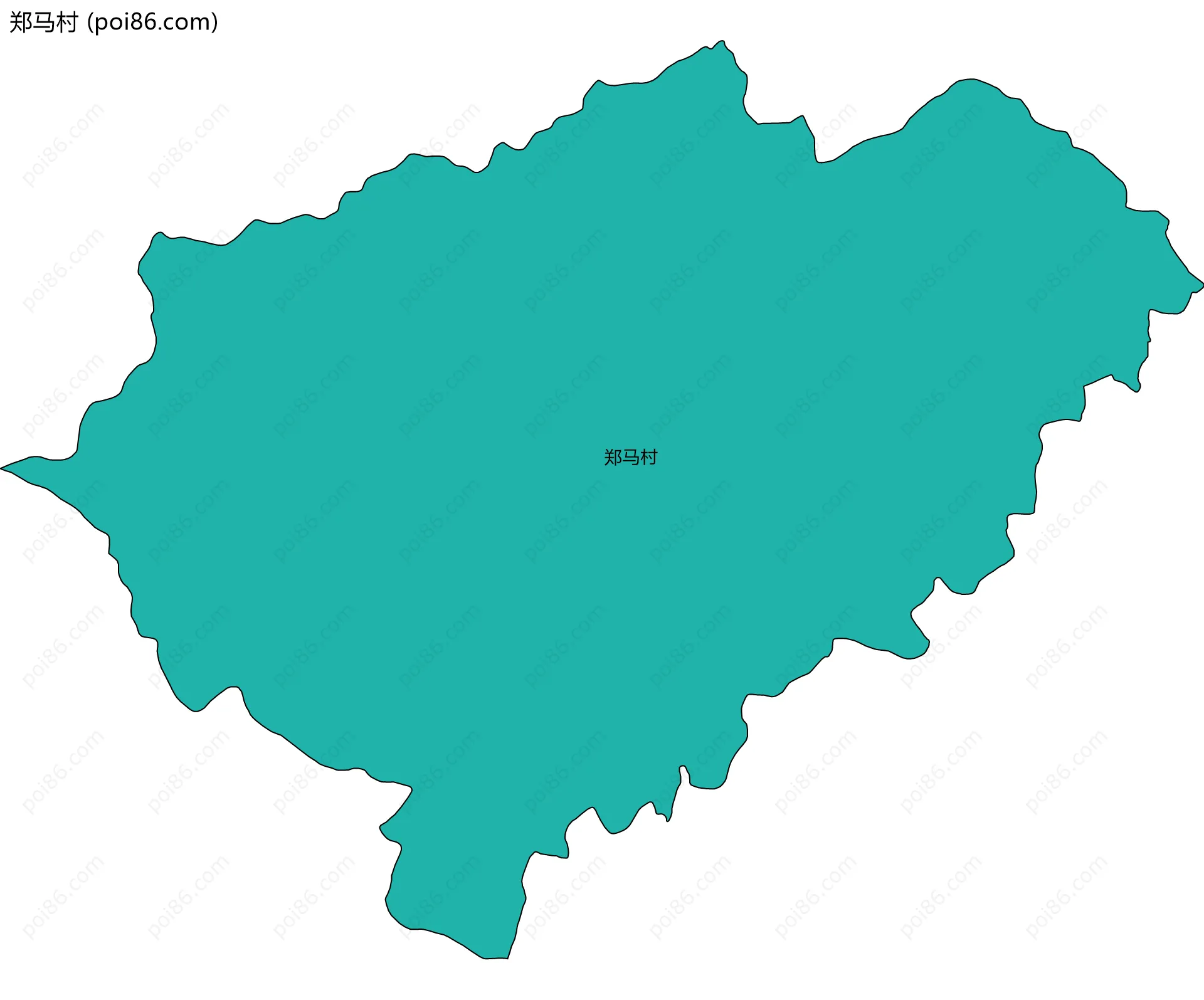 郑马村边界地图