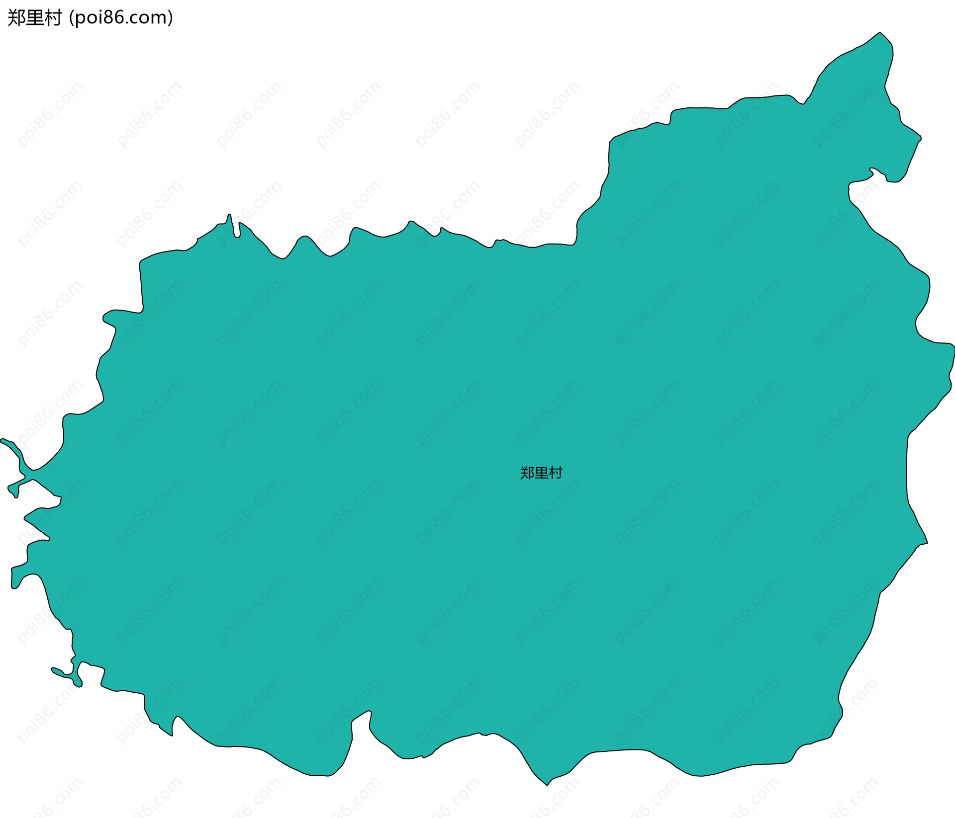 郑里村边界地图