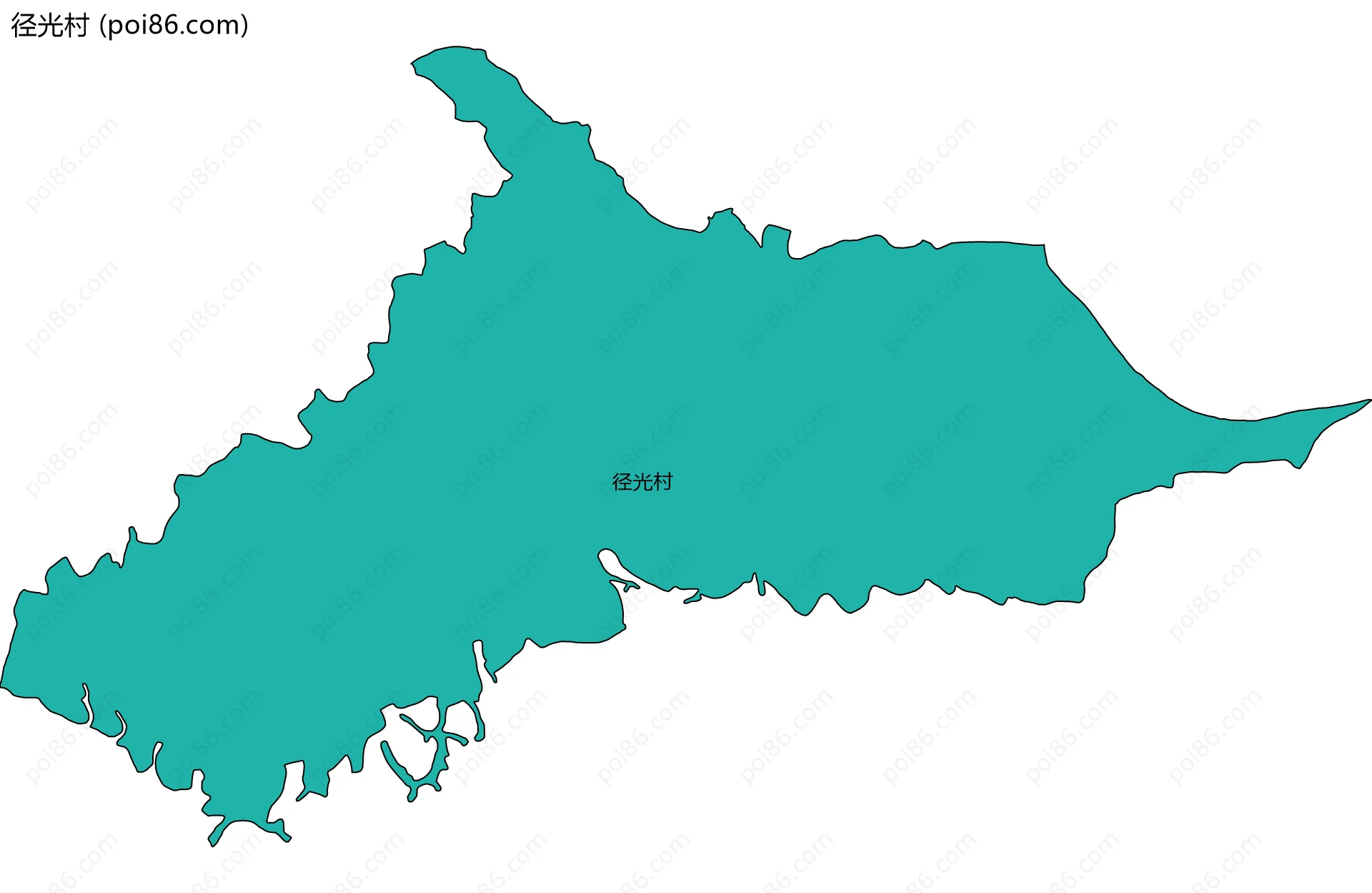 径光村边界地图