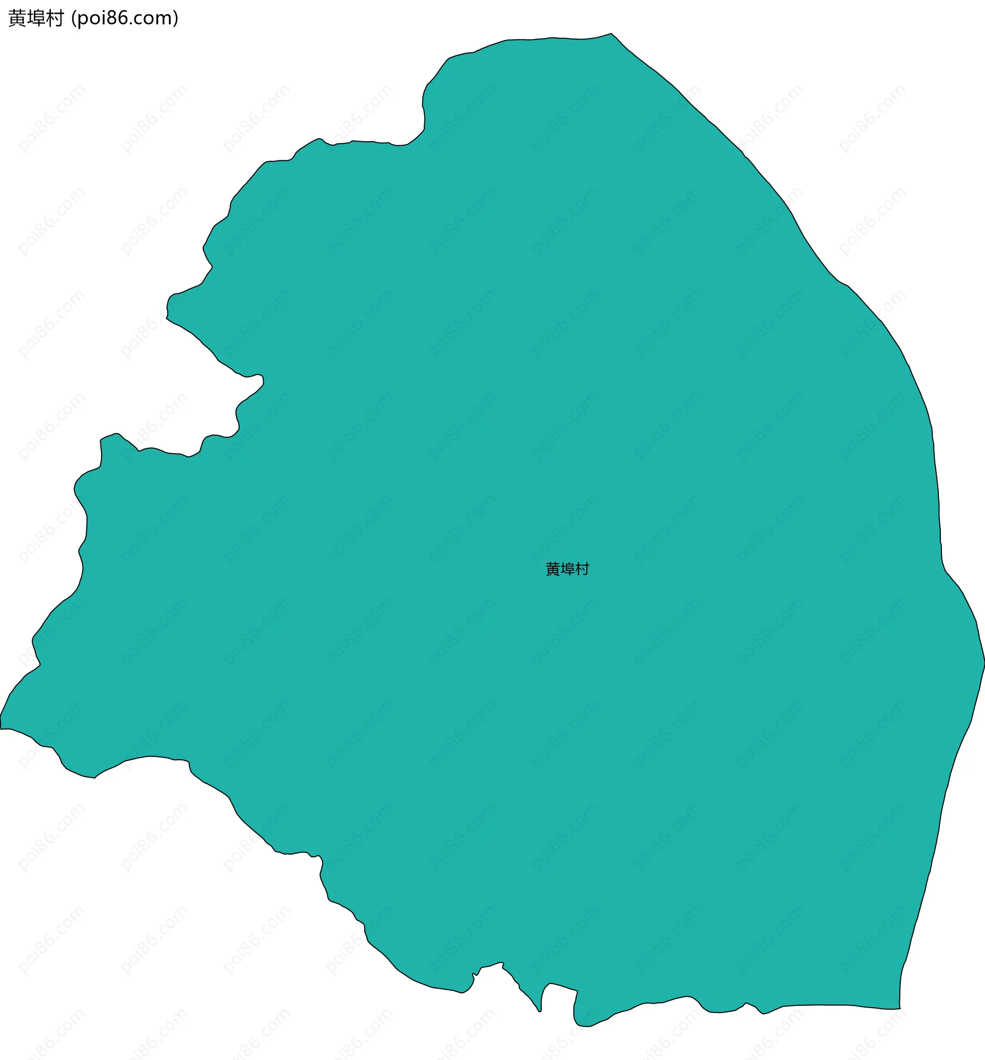 黄埠村边界地图
