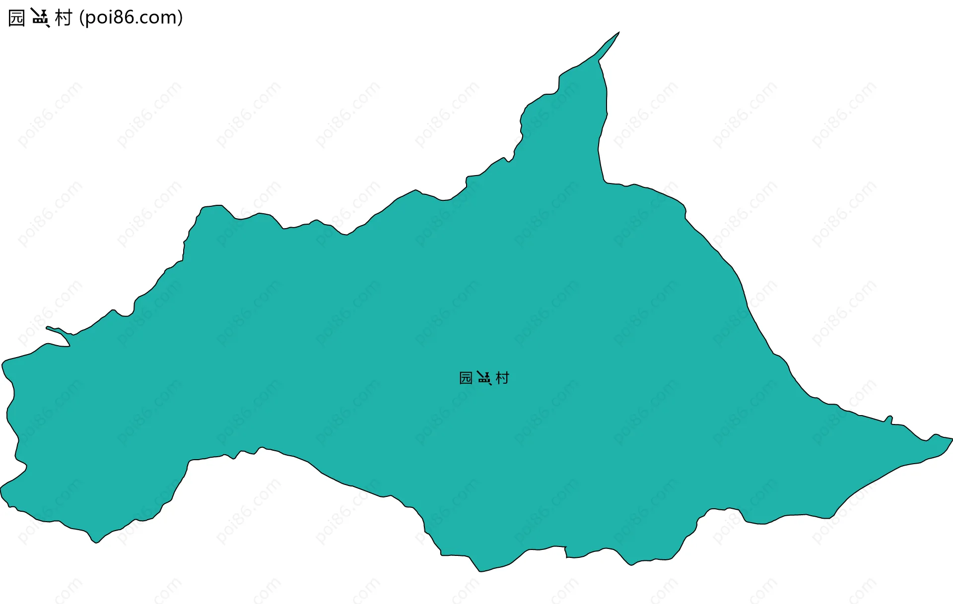 园村边界地图