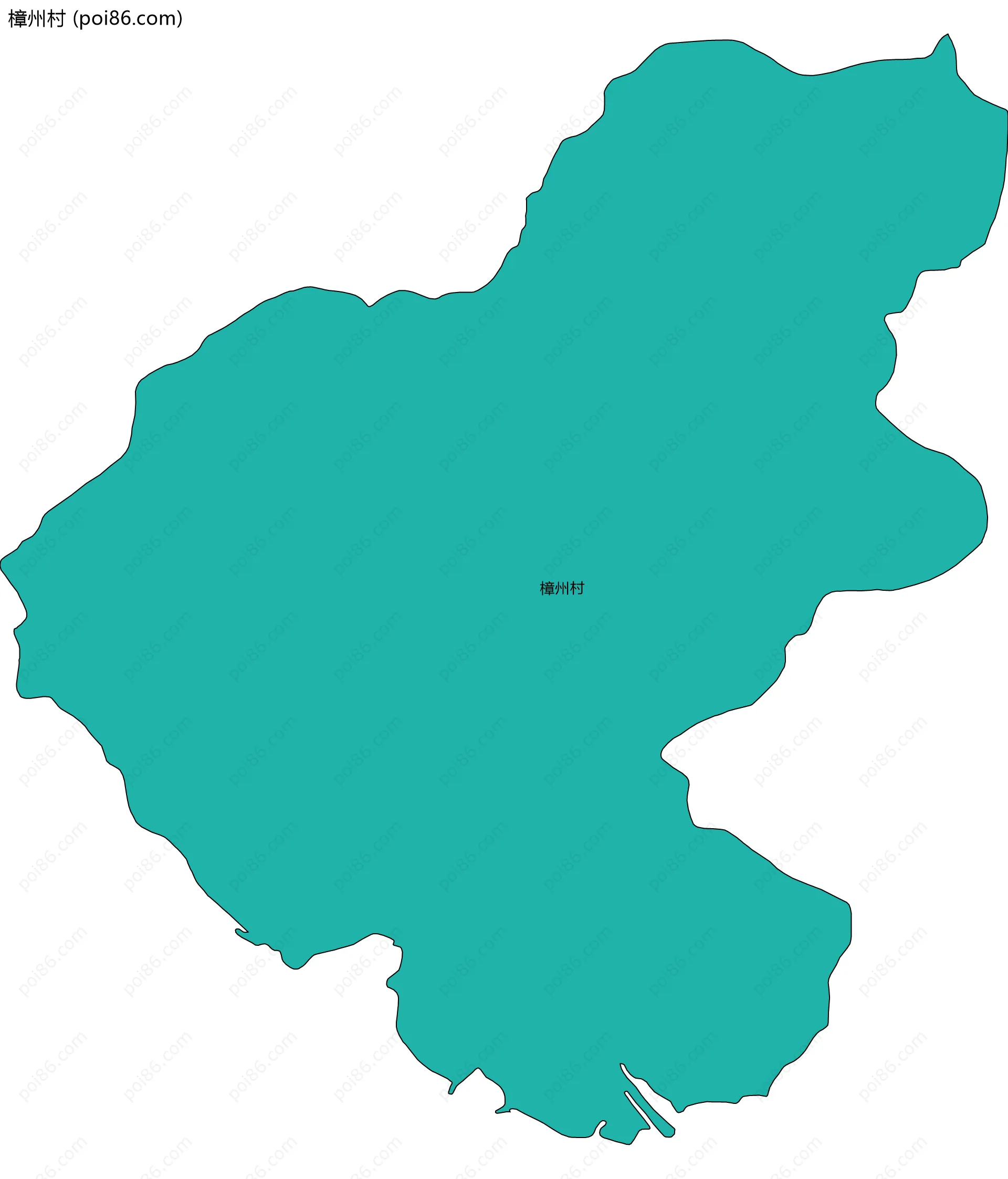 樟州村边界地图