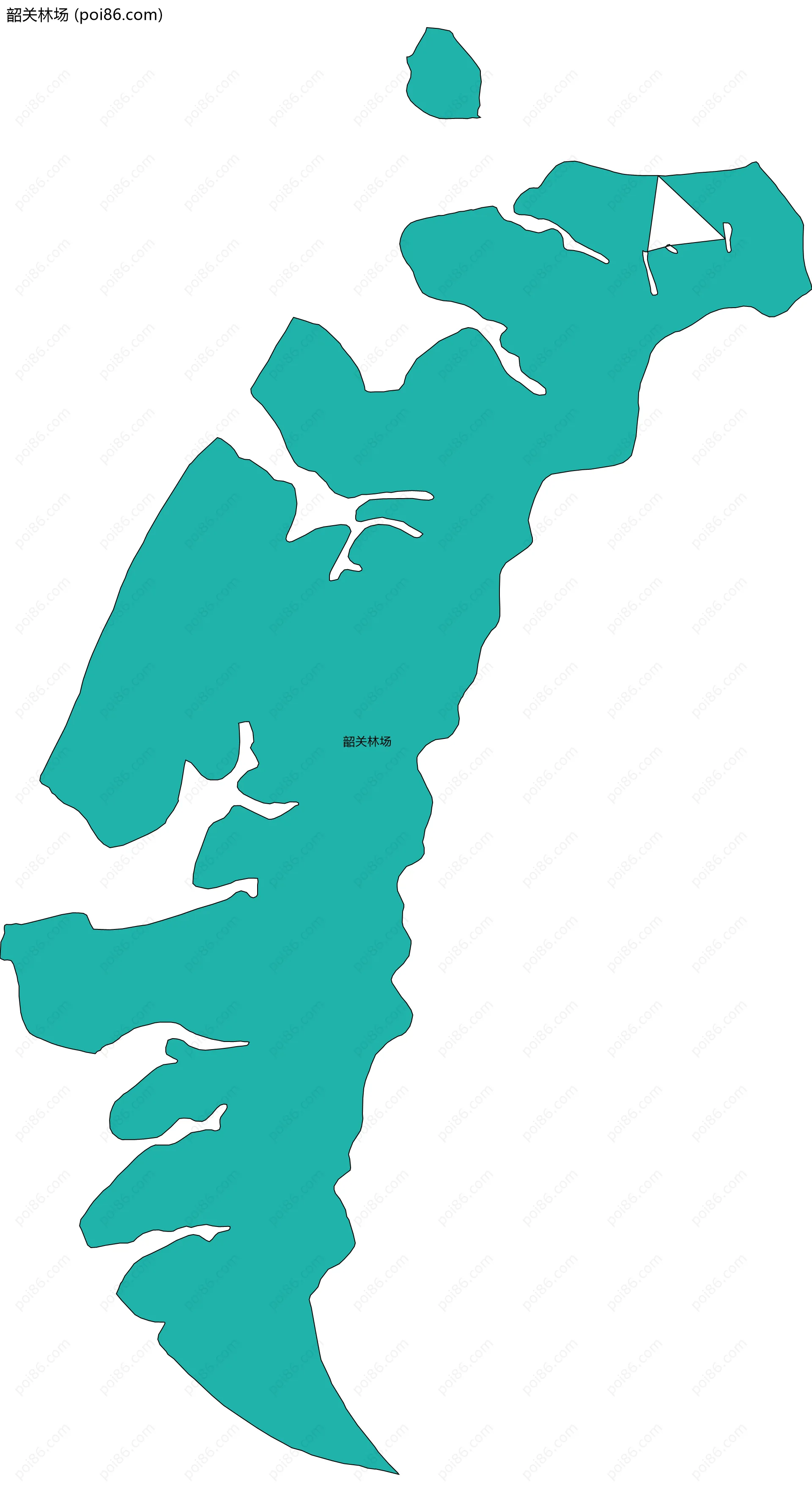 韶关林场边界地图