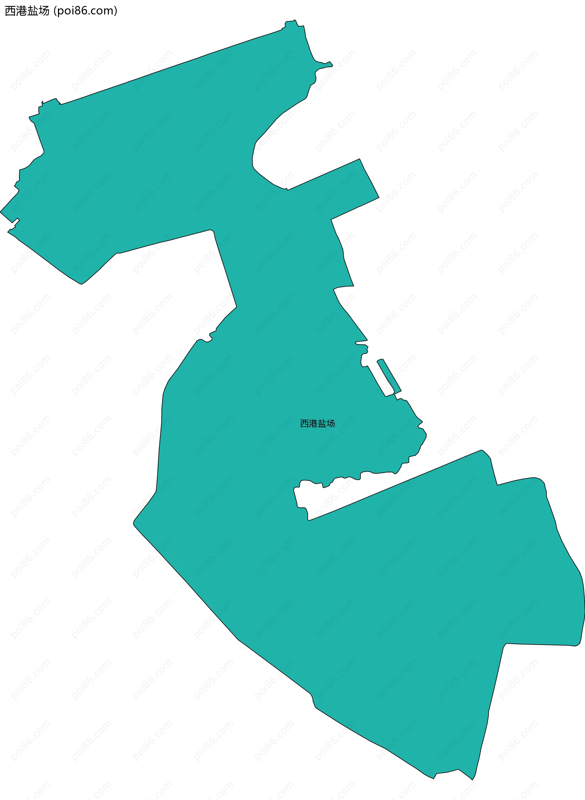 西港盐场边界地图
