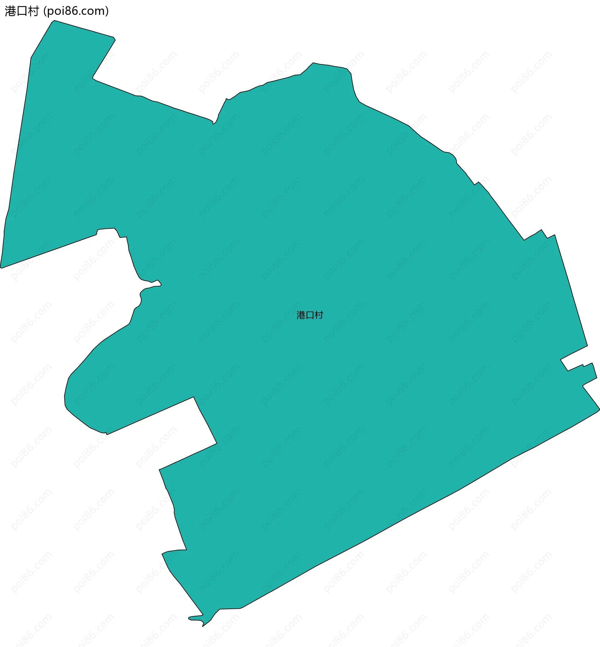 港口村边界地图