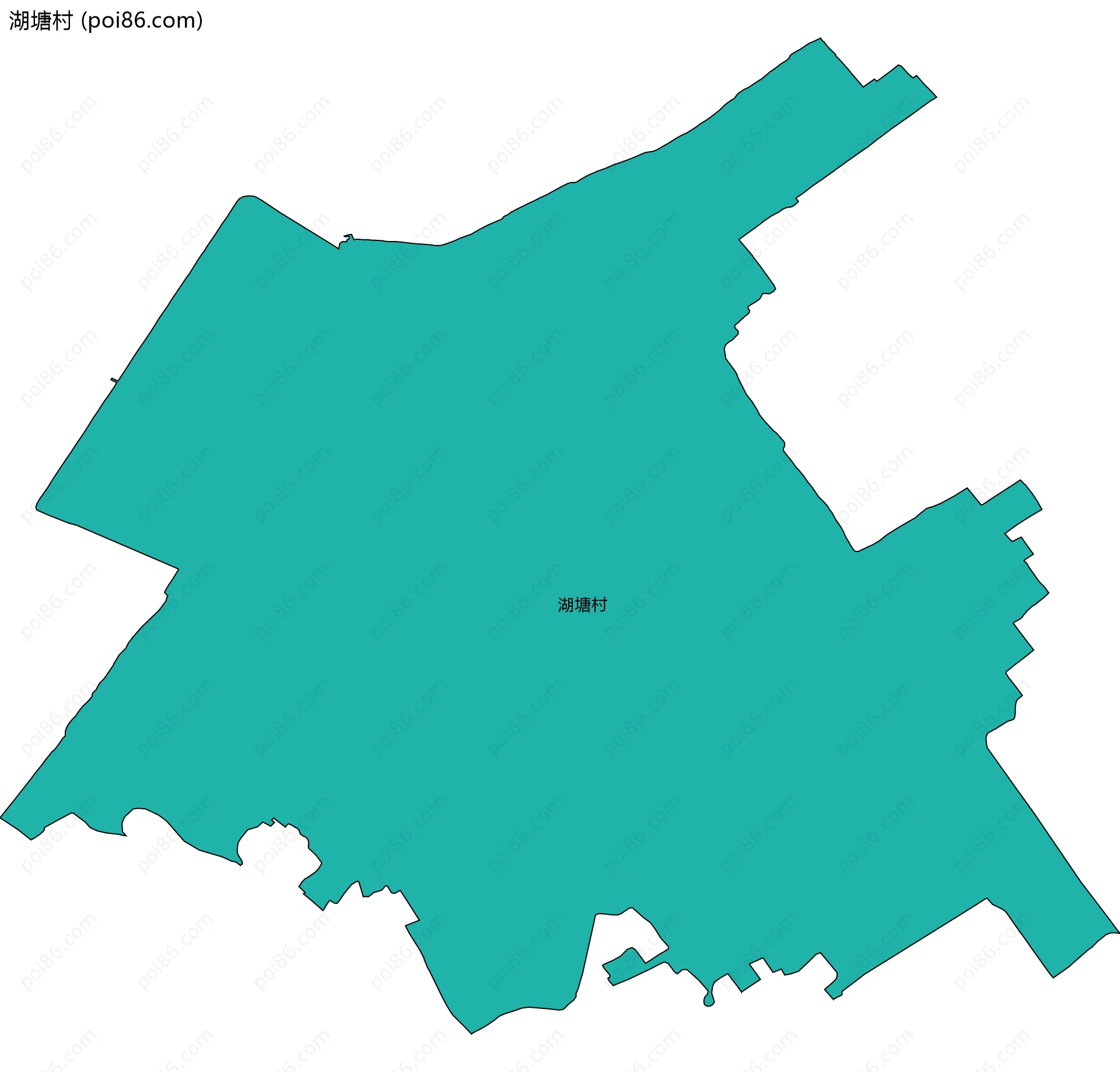 湖塘村边界地图