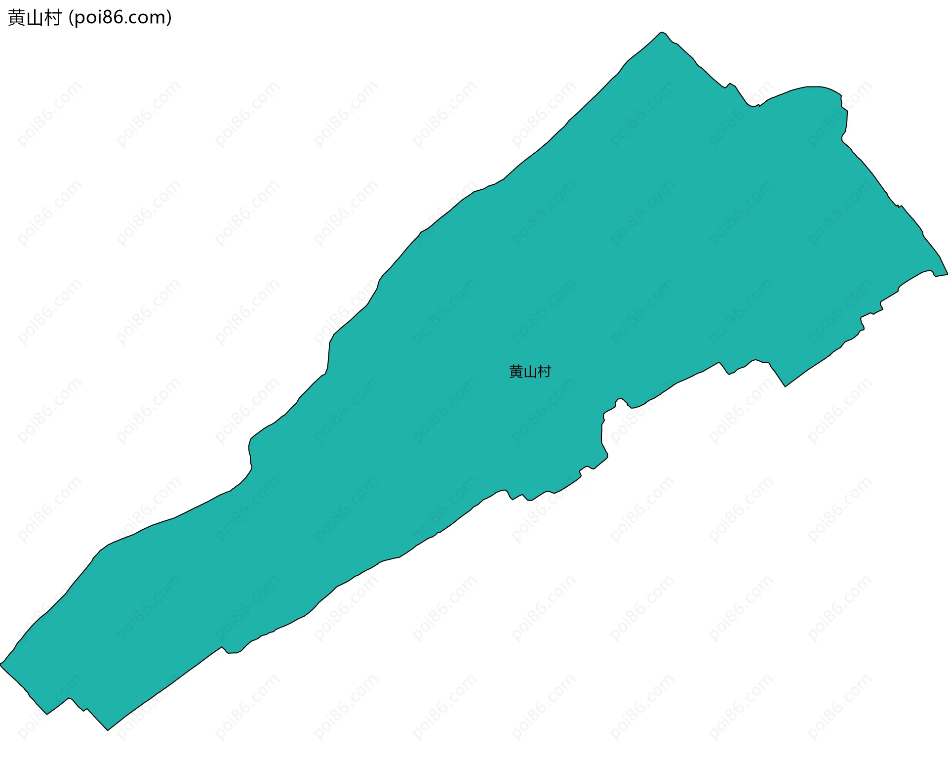 黄山村边界地图