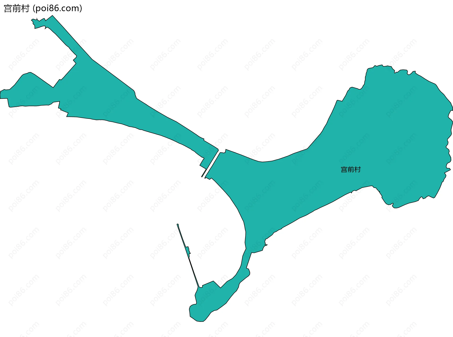 宫前村边界地图