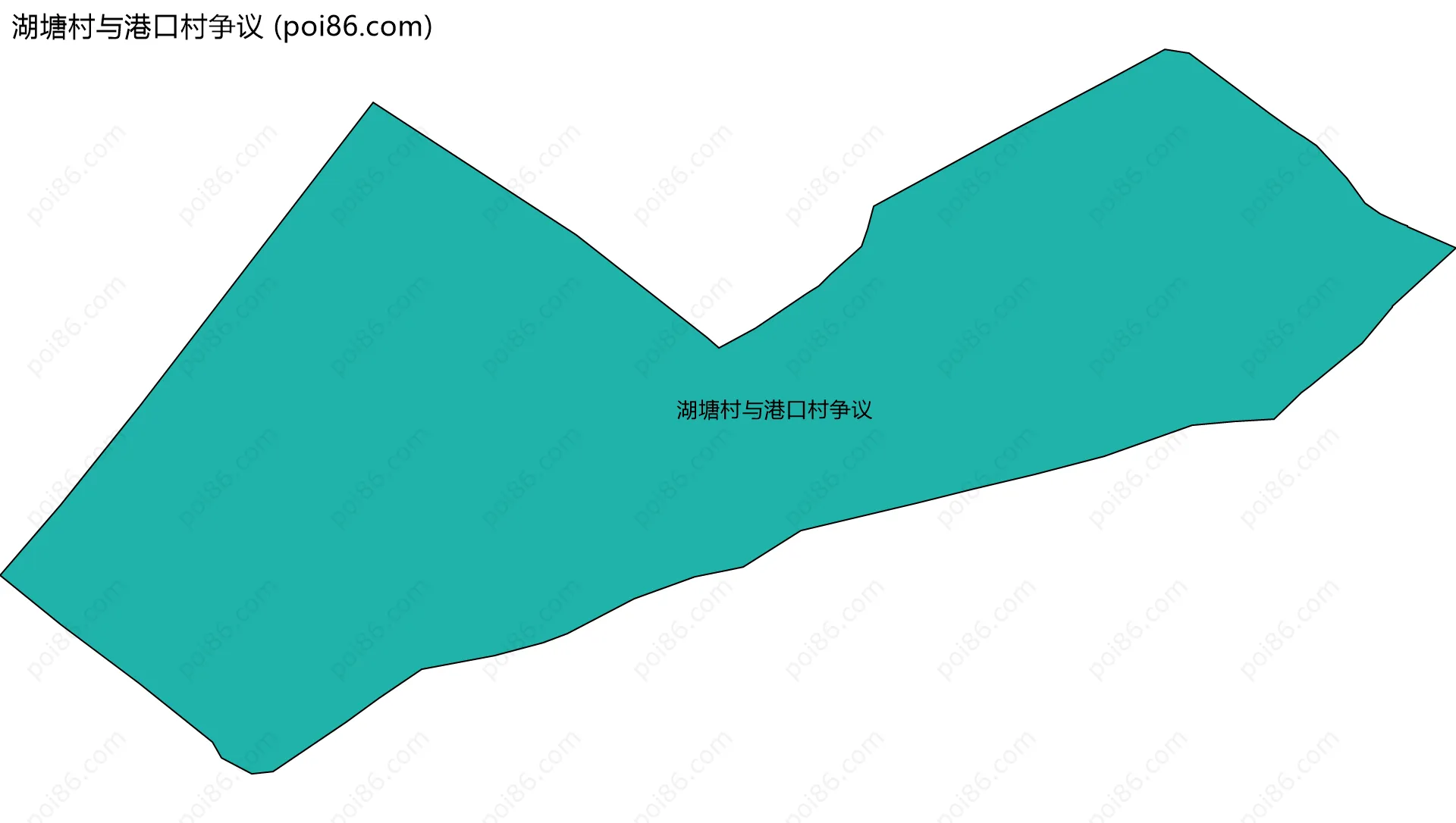 湖塘村与港口村争议边界地图
