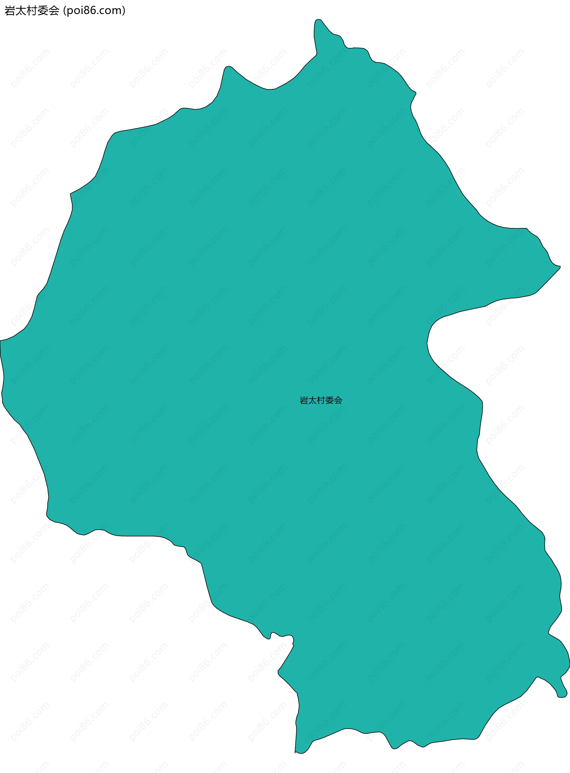 岩太村委会边界地图