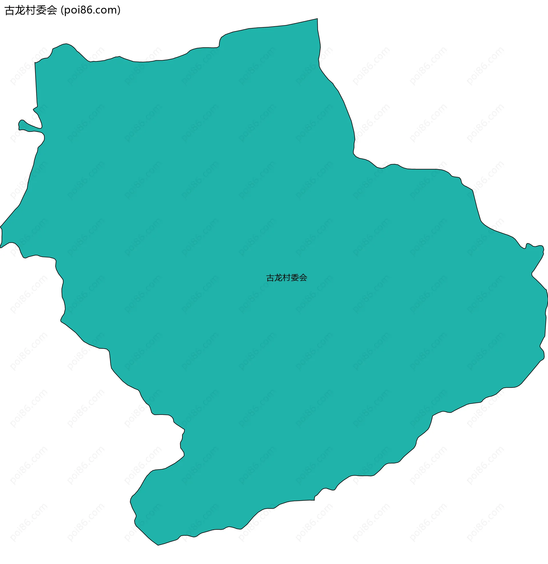 古龙村委会边界地图