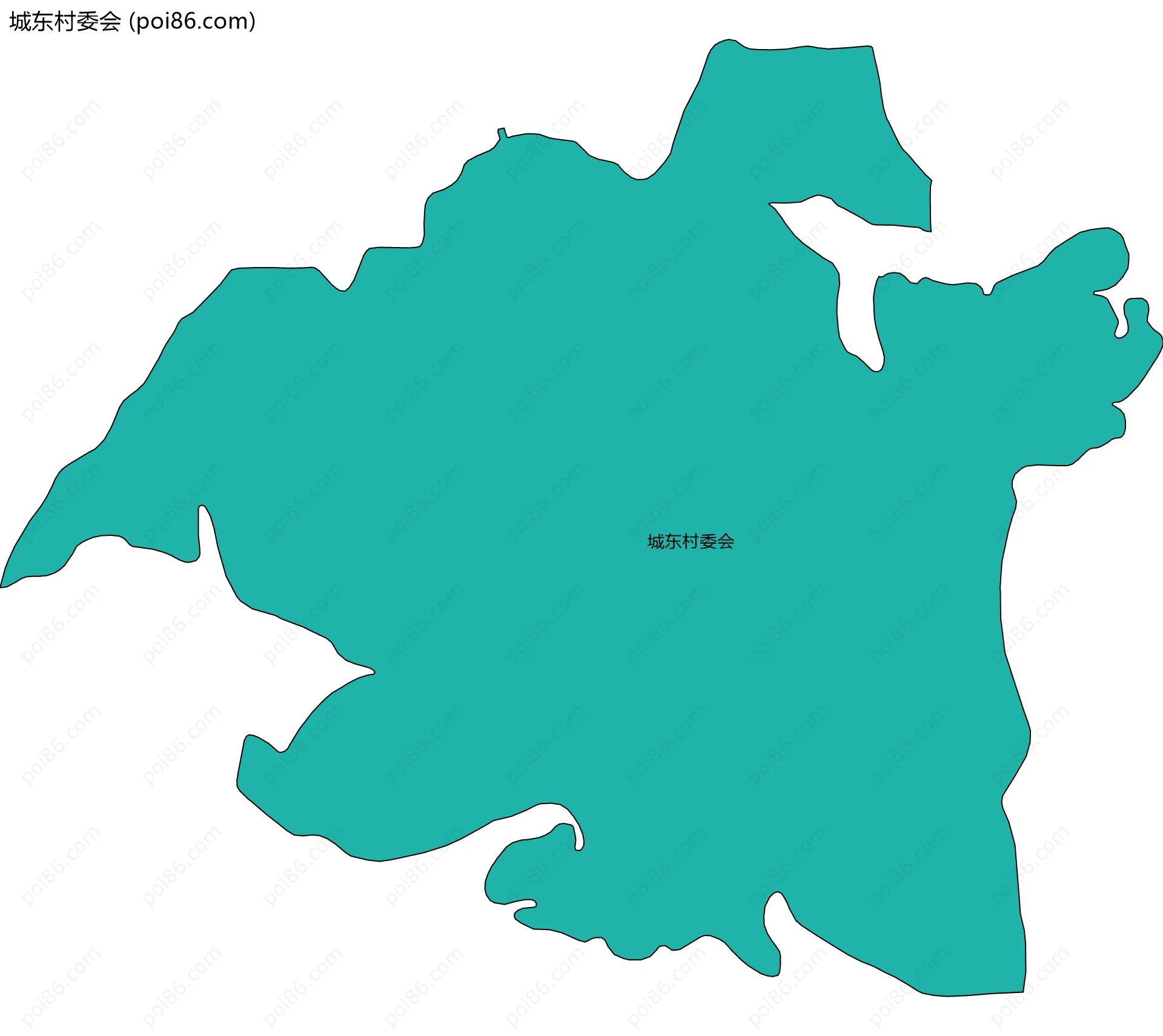 城东村委会边界地图
