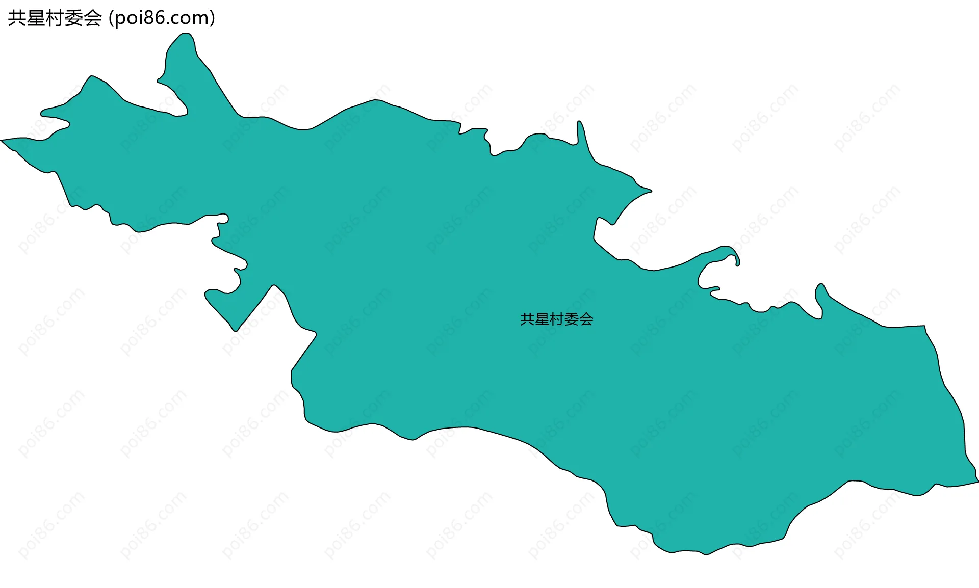 共星村委会边界地图