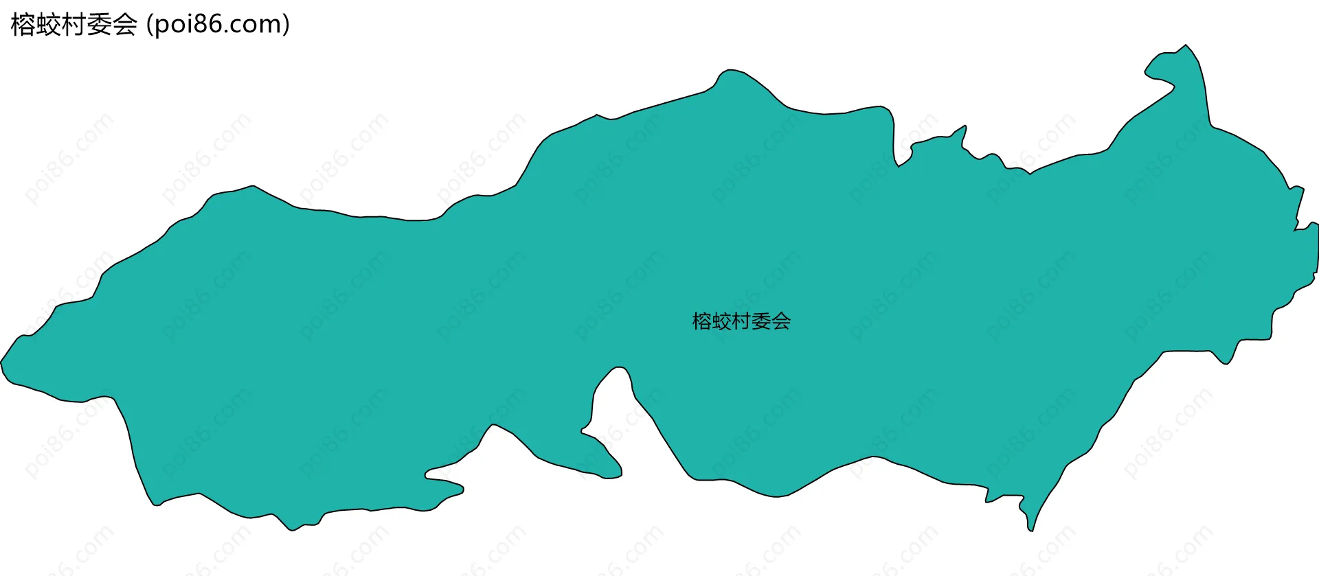 榕蛟村委会边界地图