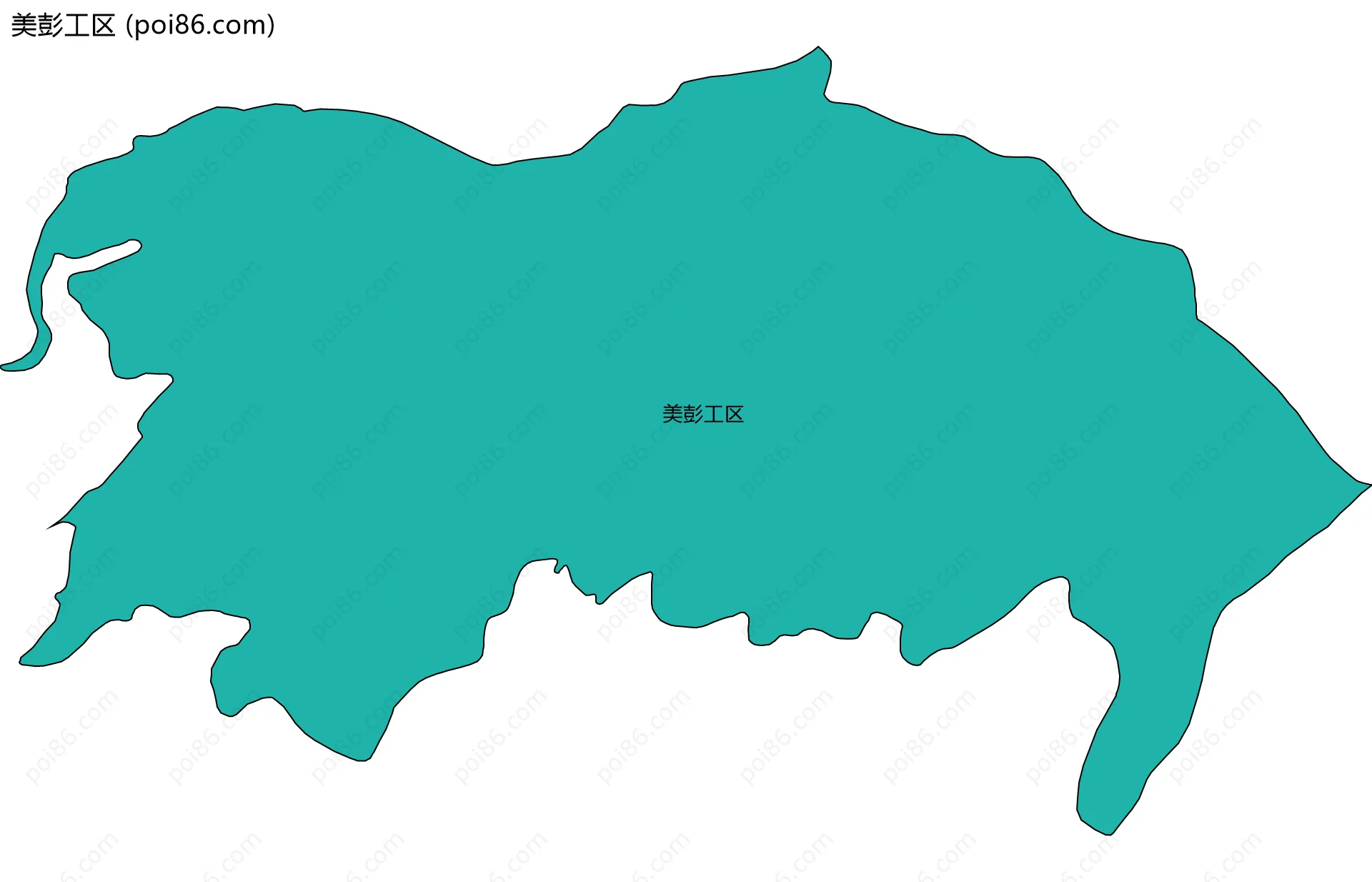 美彭工区边界地图
