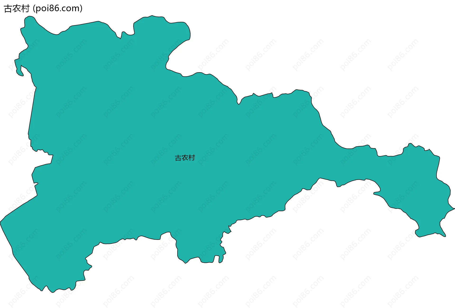 古农村边界地图