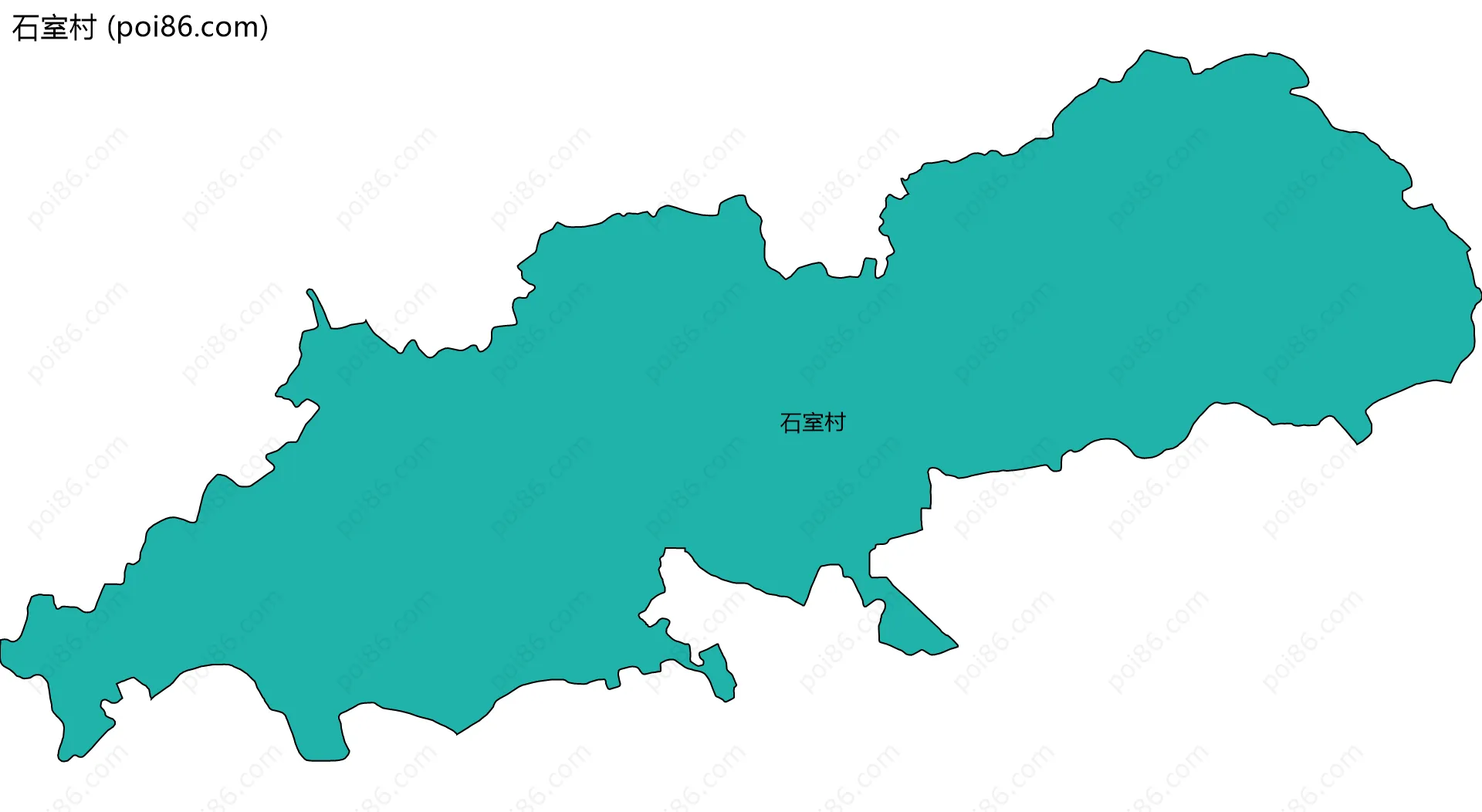 石室村边界地图