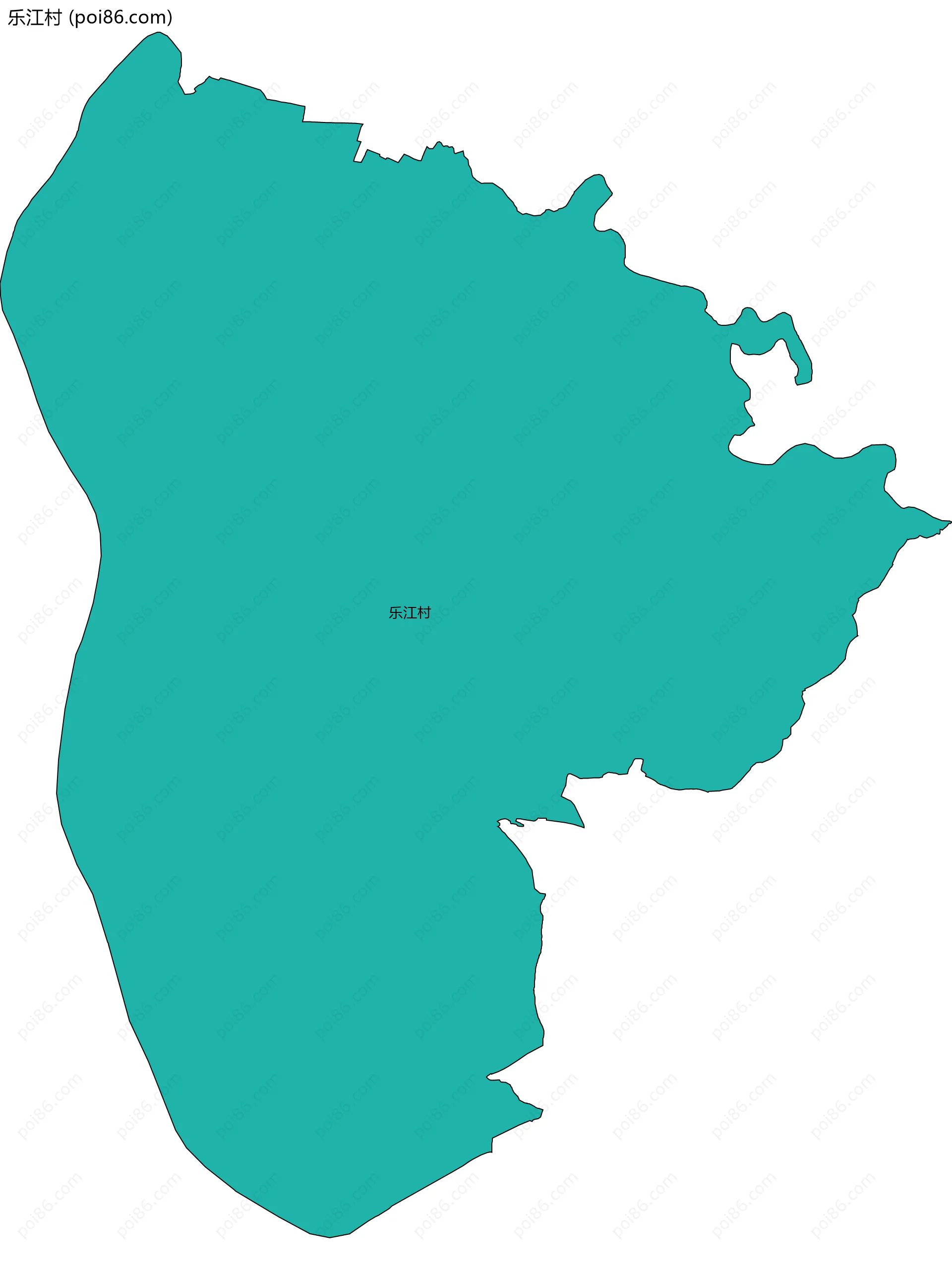 乐江村边界地图