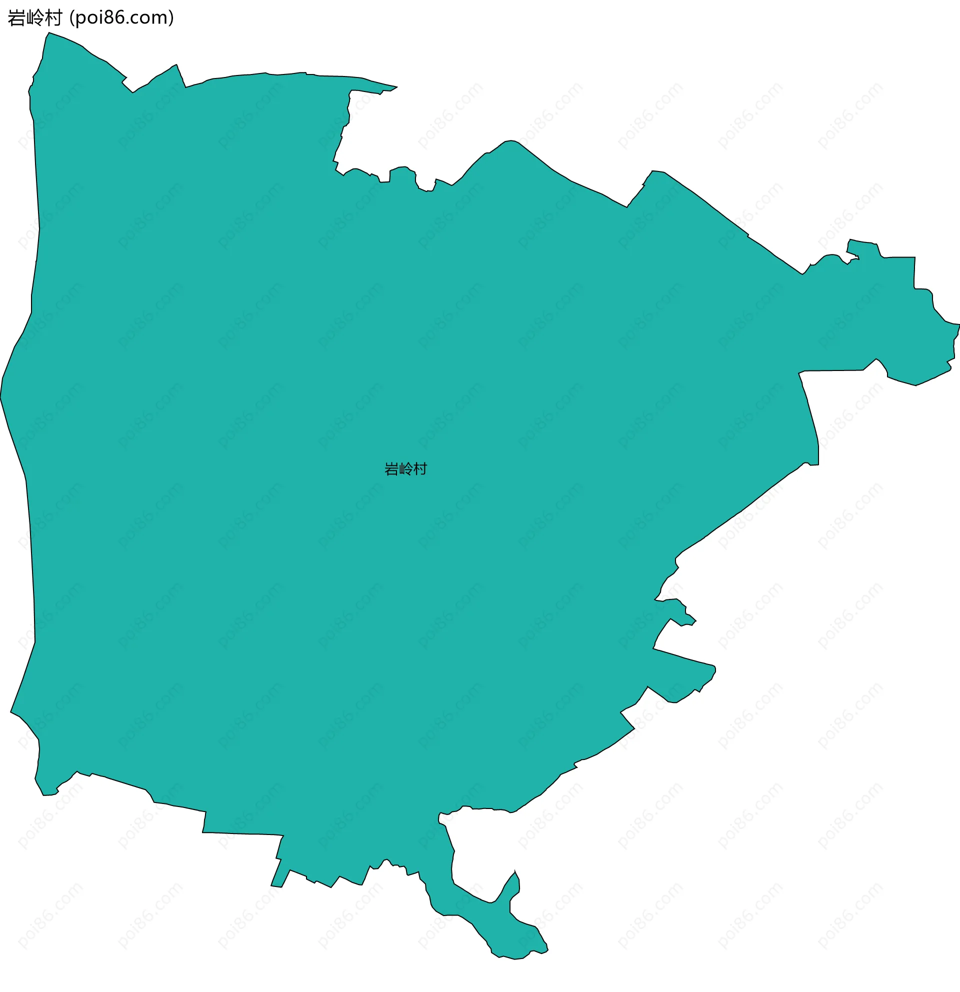 岩岭村边界地图