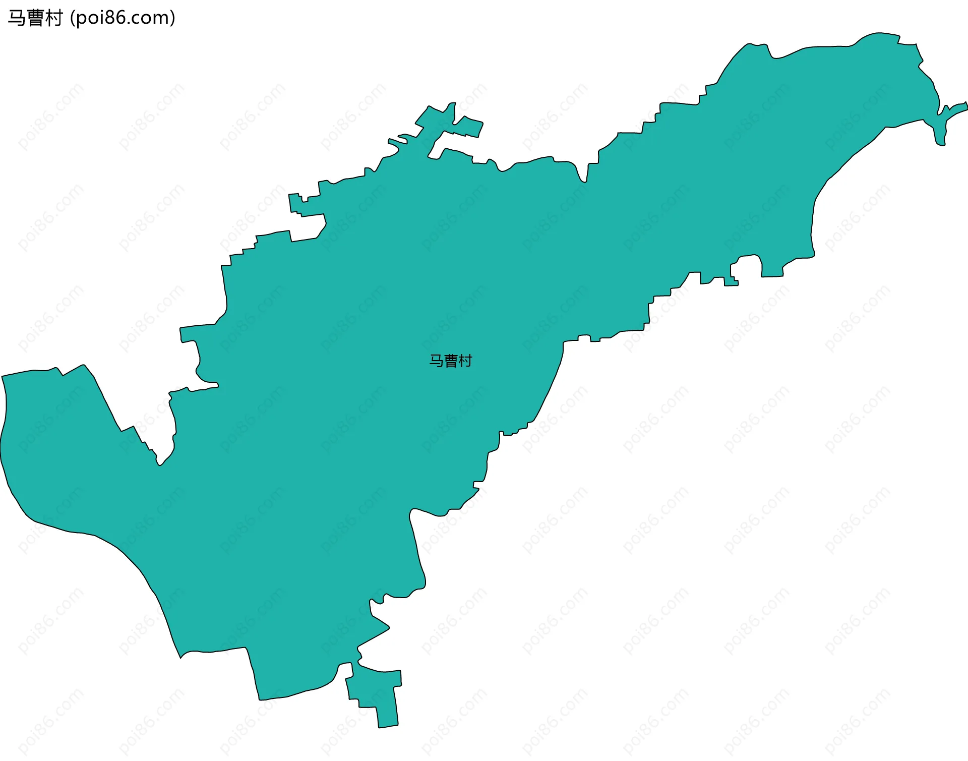 马曹村边界地图