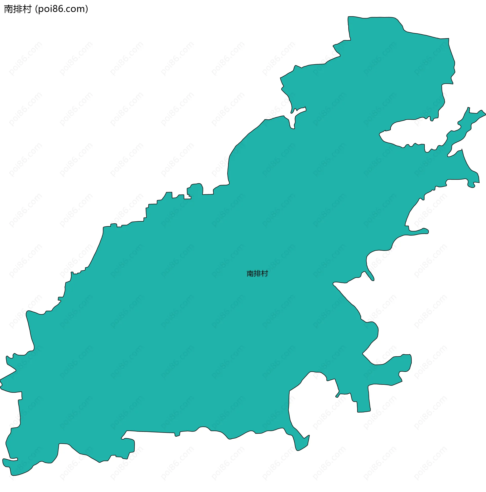 南排村边界地图