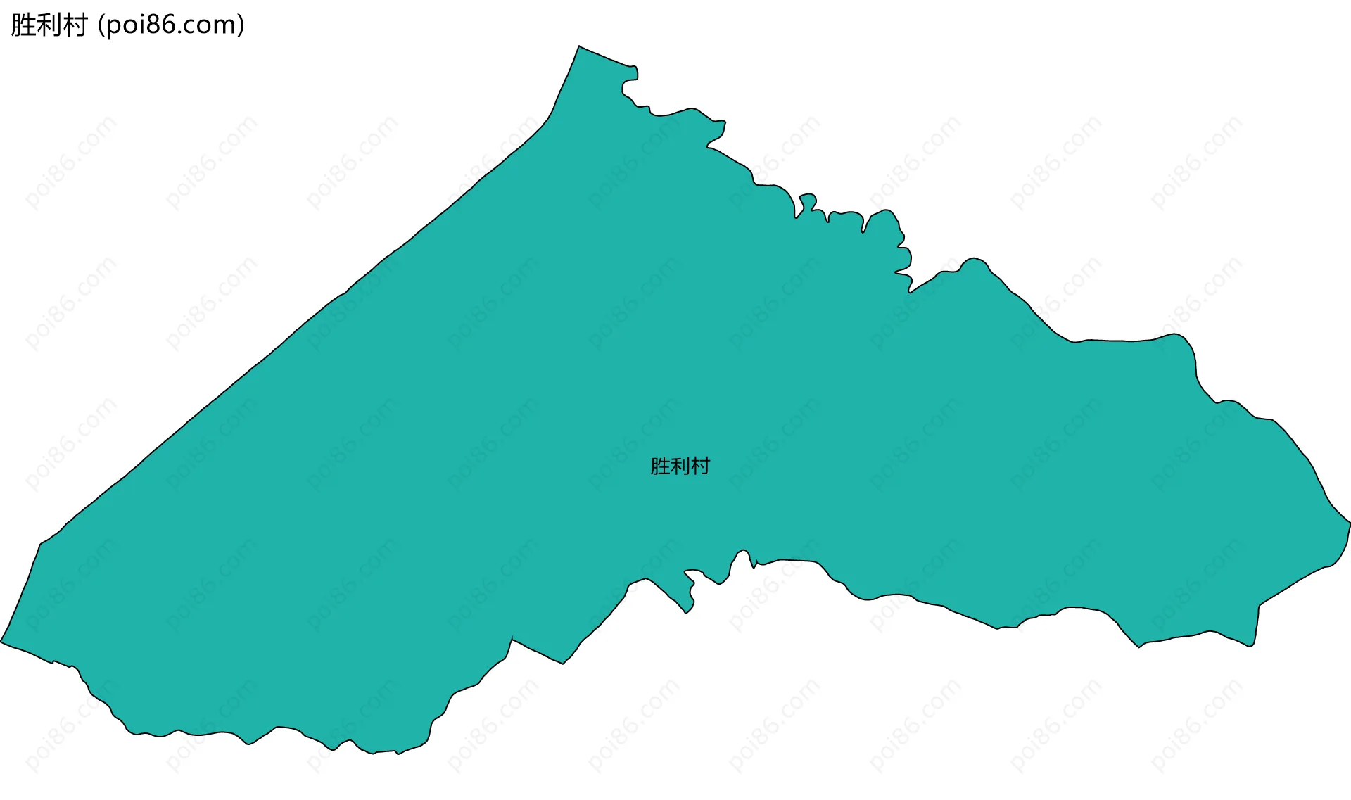 胜利村边界地图