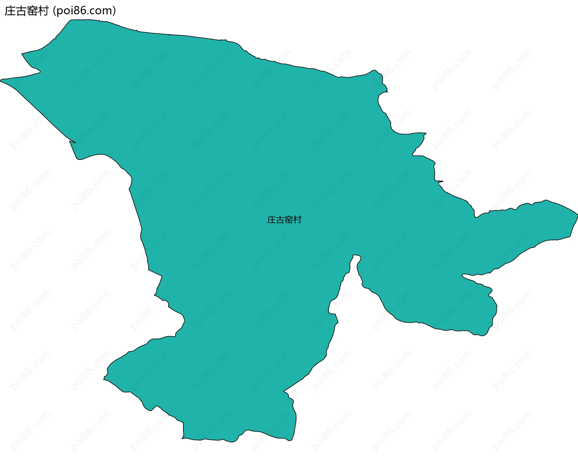 庄古窑村边界地图