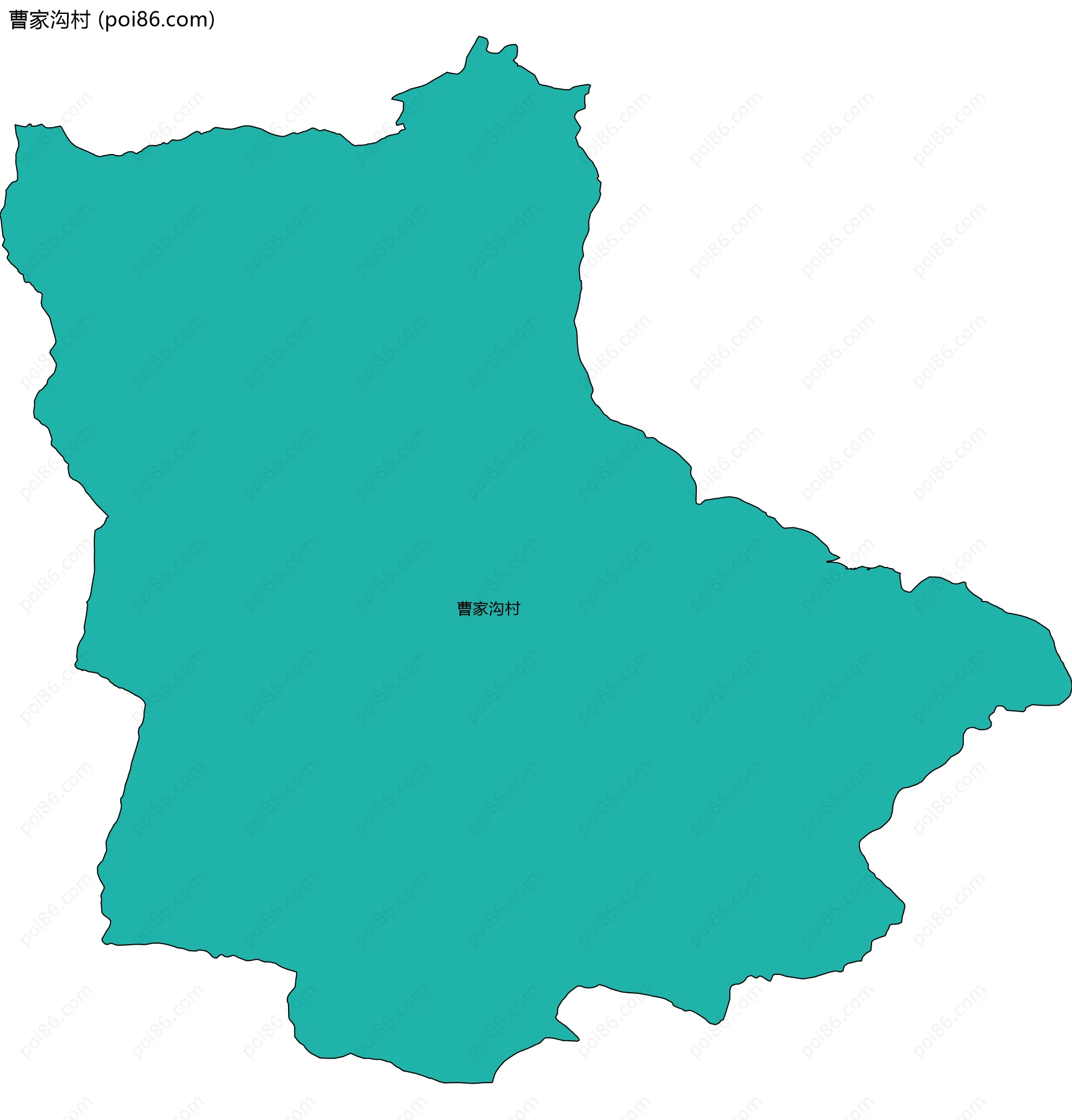 曹家沟村边界地图
