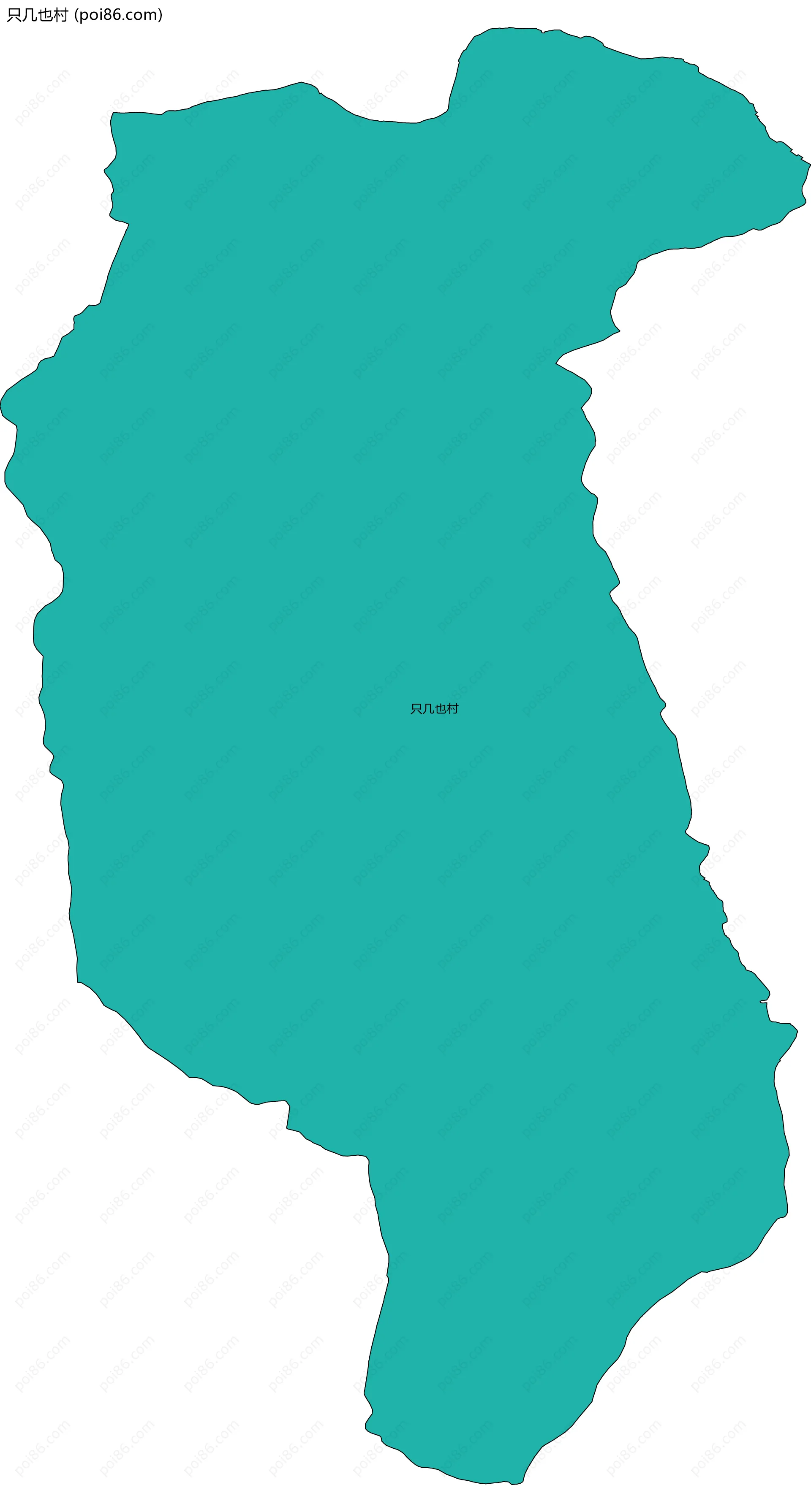 只几也村边界地图