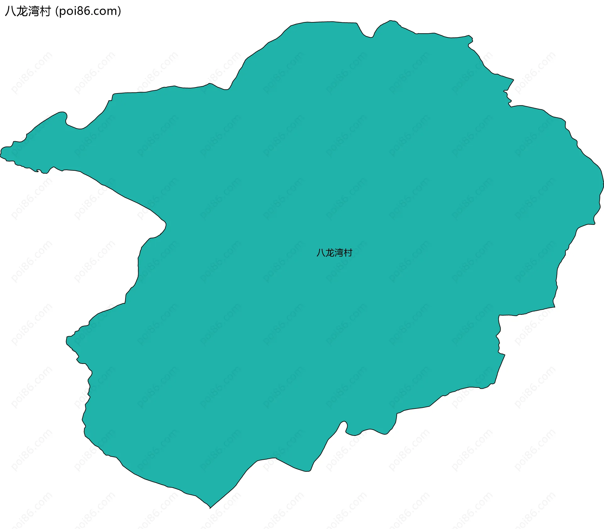 八龙湾村边界地图