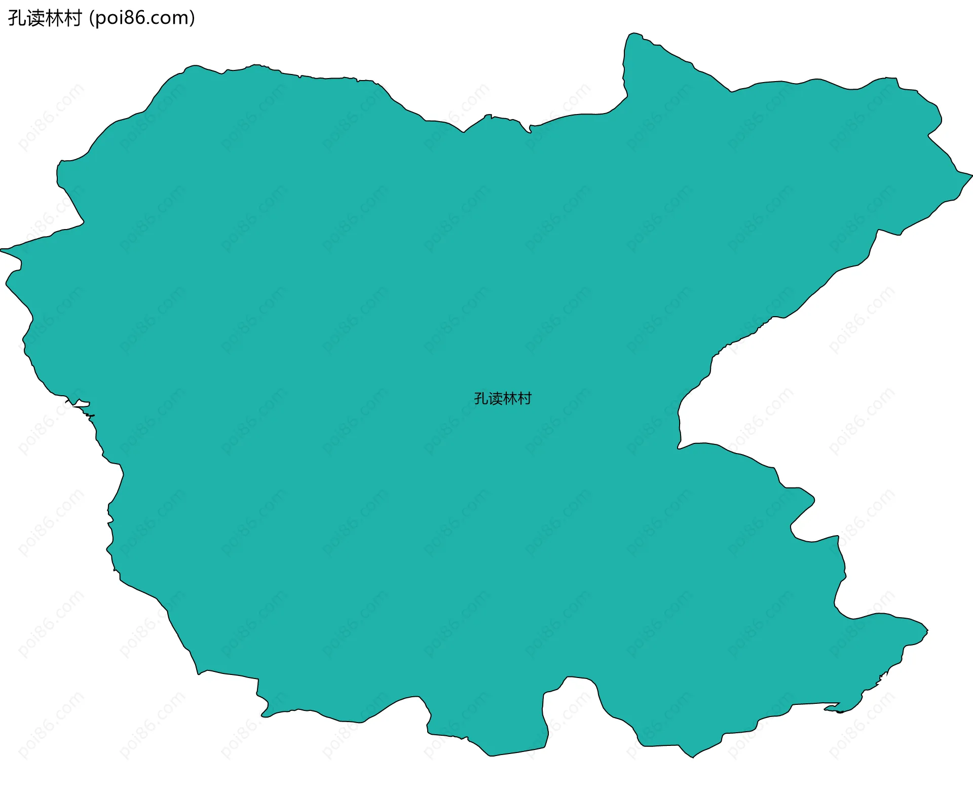 孔读林村边界地图
