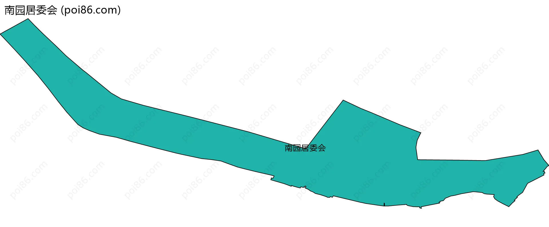 南园居委会边界地图