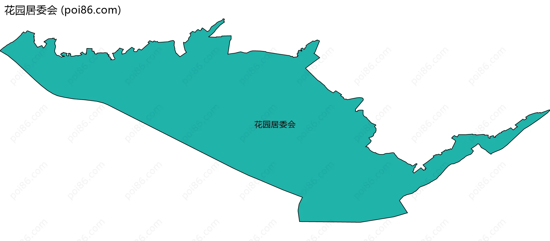 花园居委会边界地图