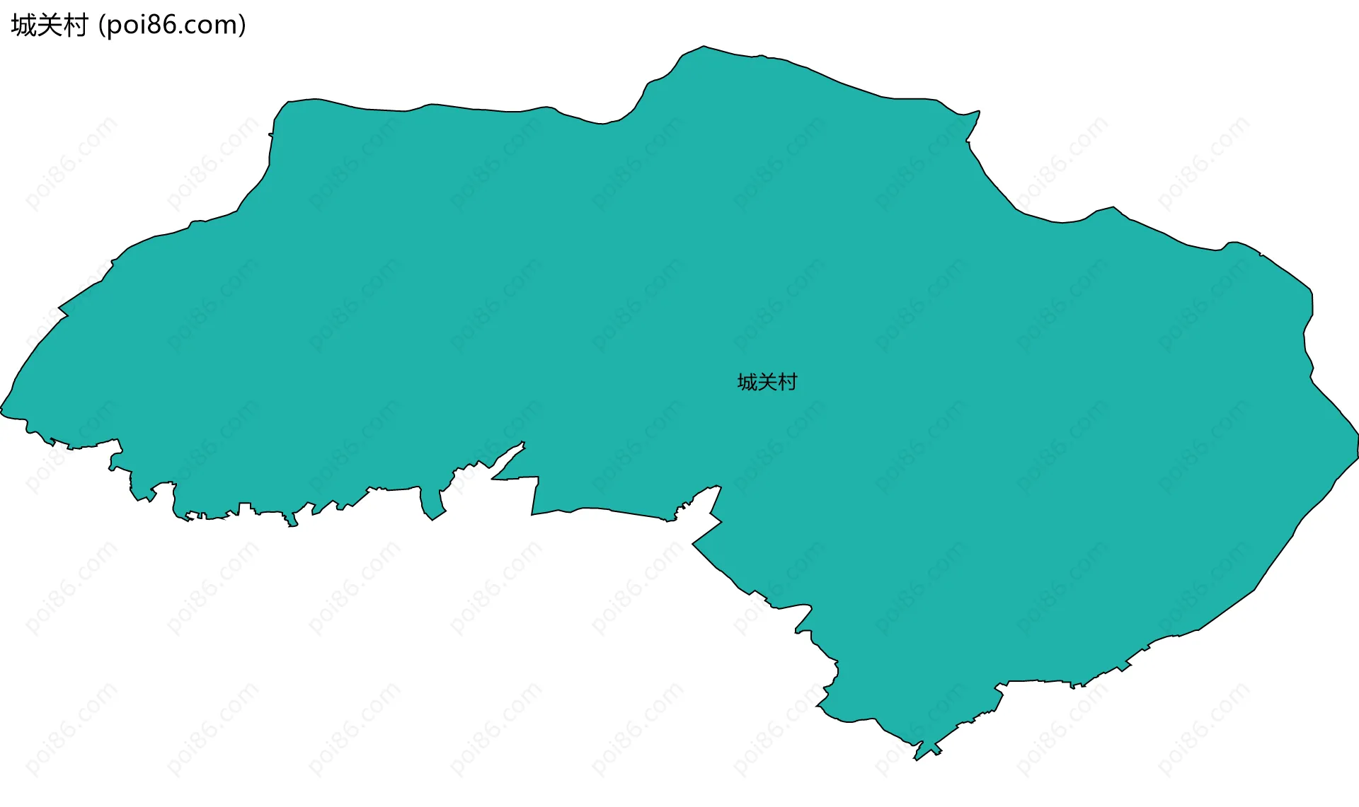 城关村边界地图