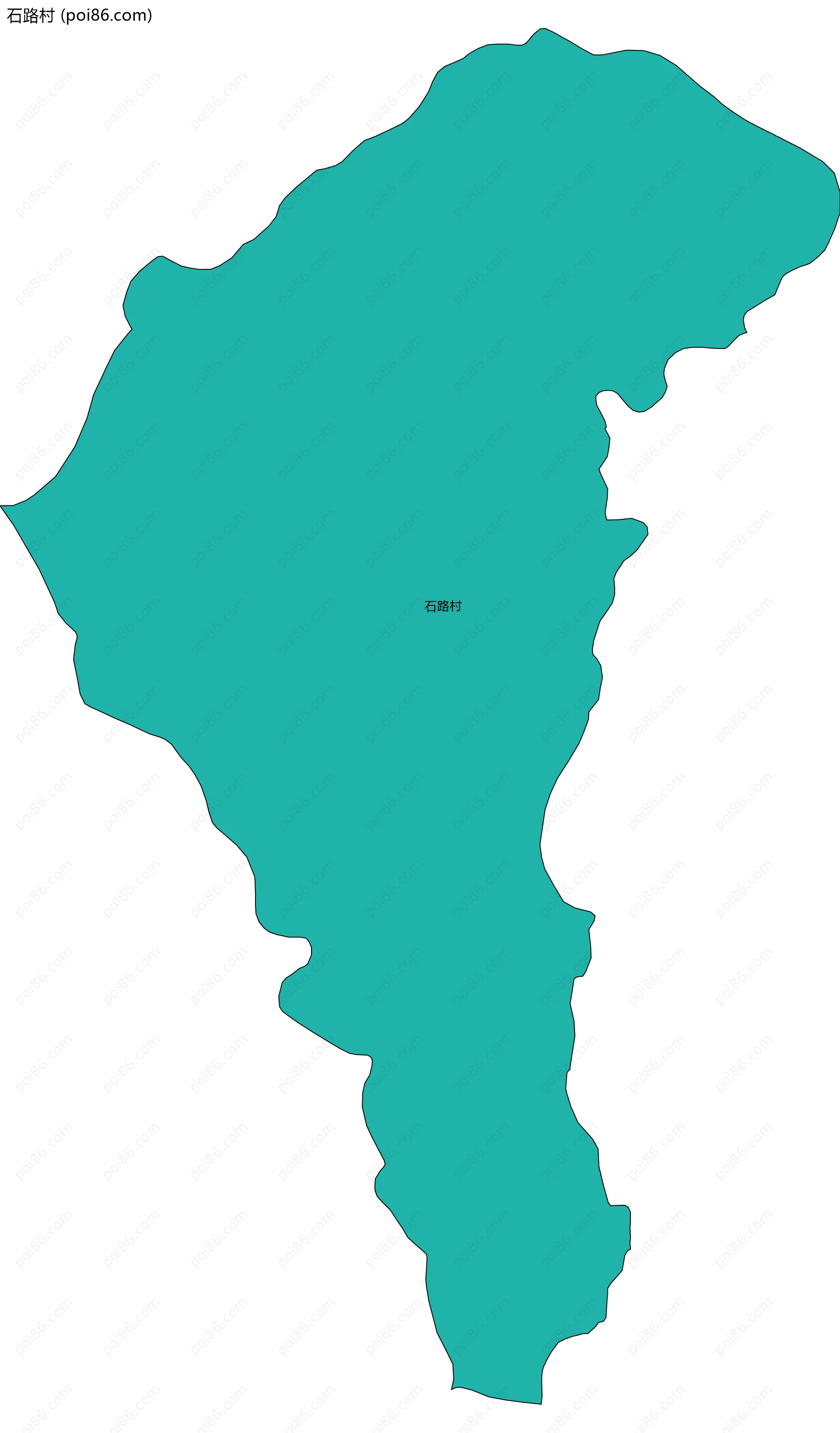 石路村边界地图
