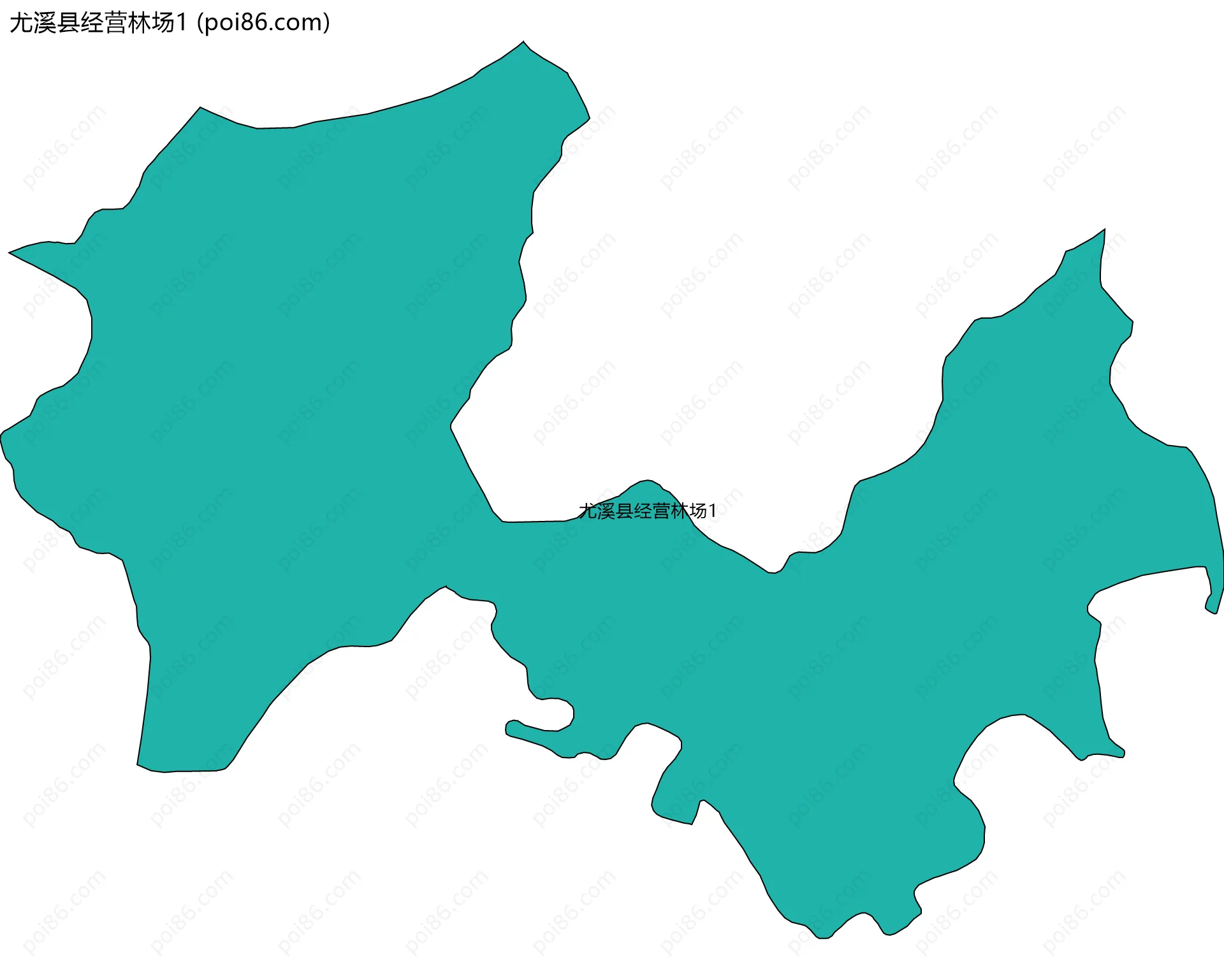 尤溪县经营林场1边界地图