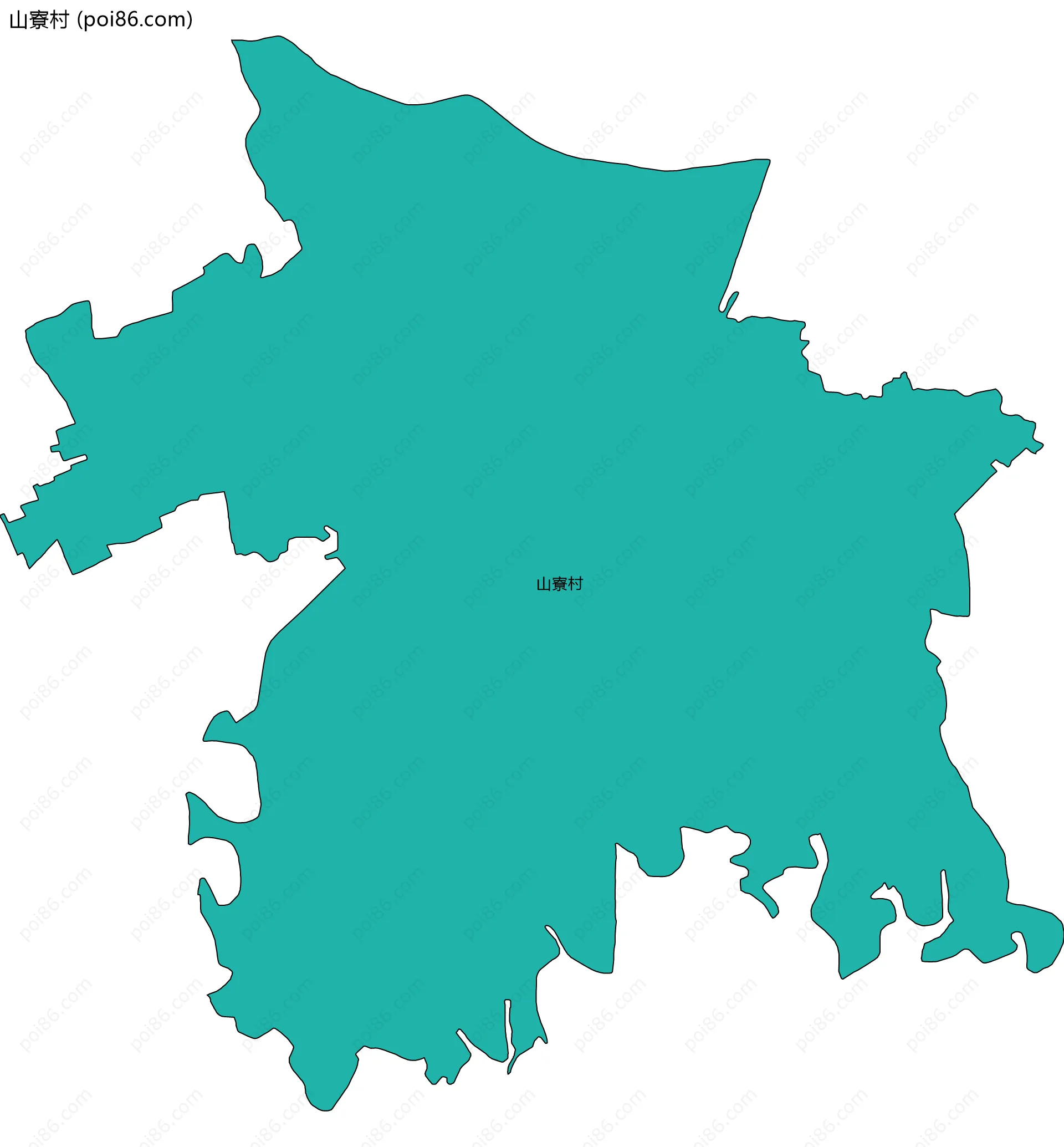 山寮村边界地图