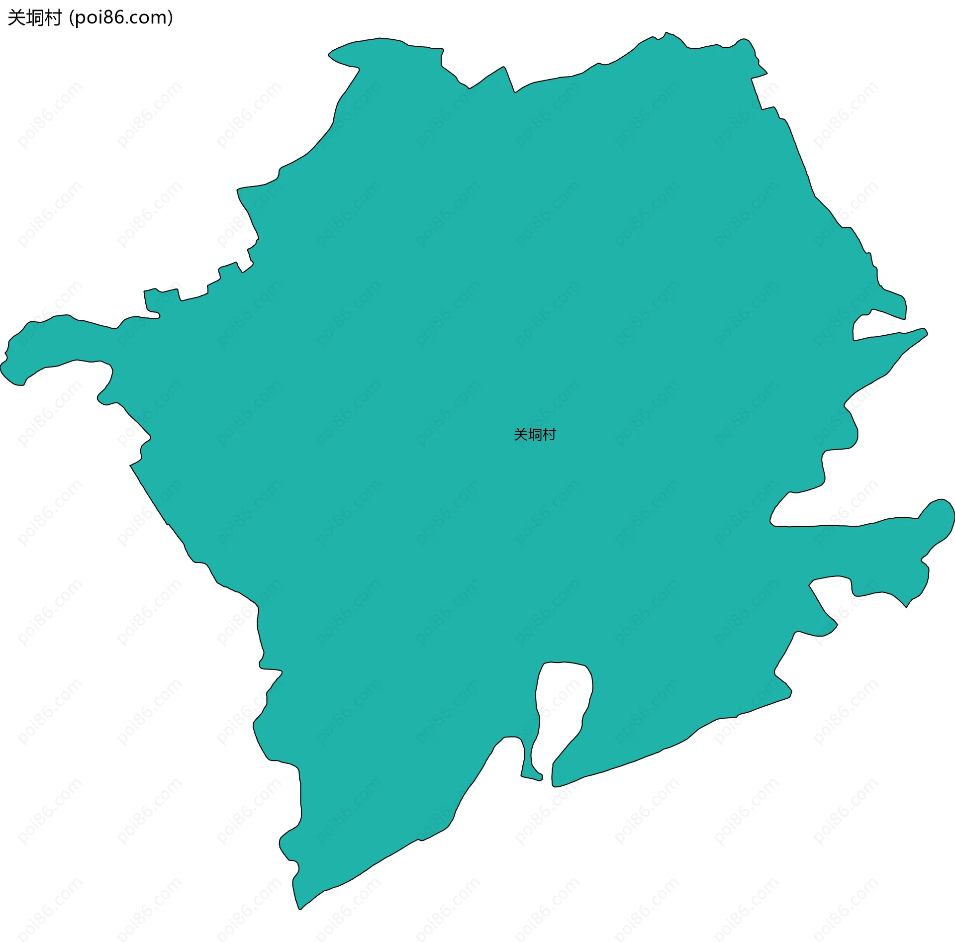 关垌村边界地图