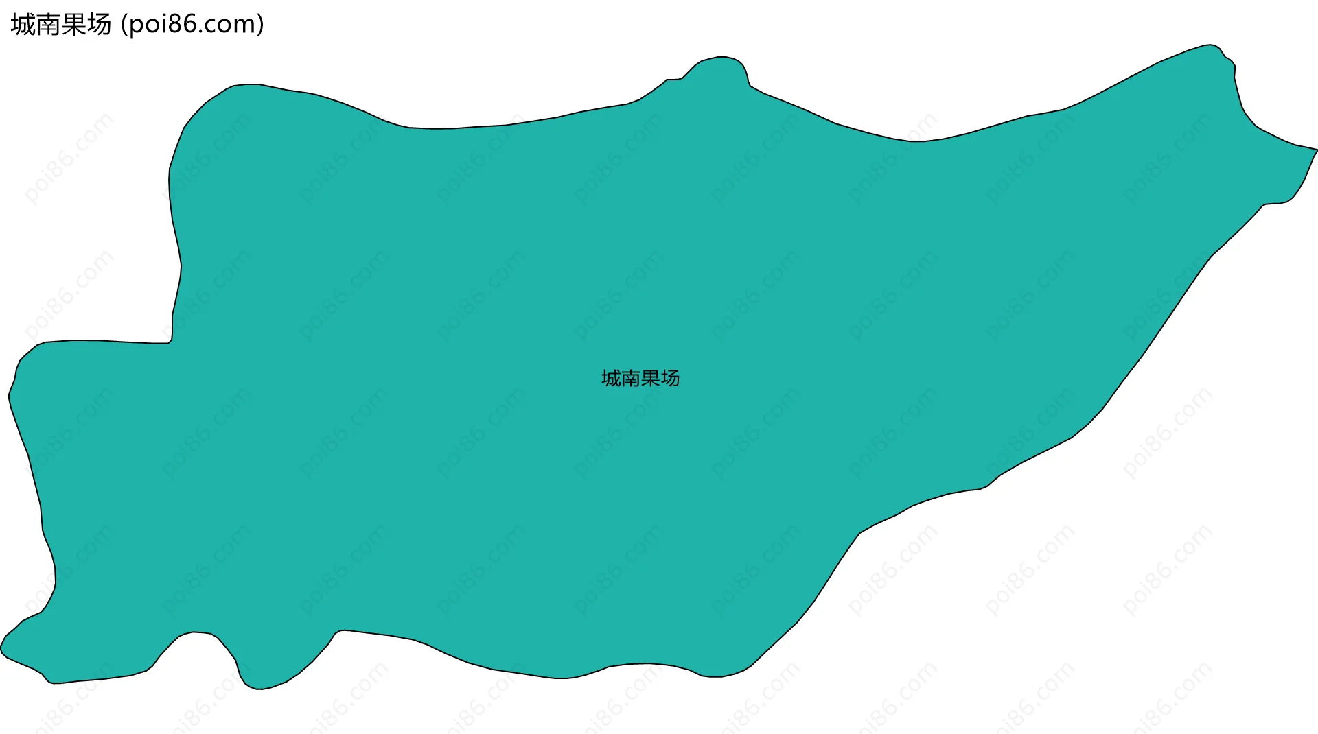 城南果场边界地图