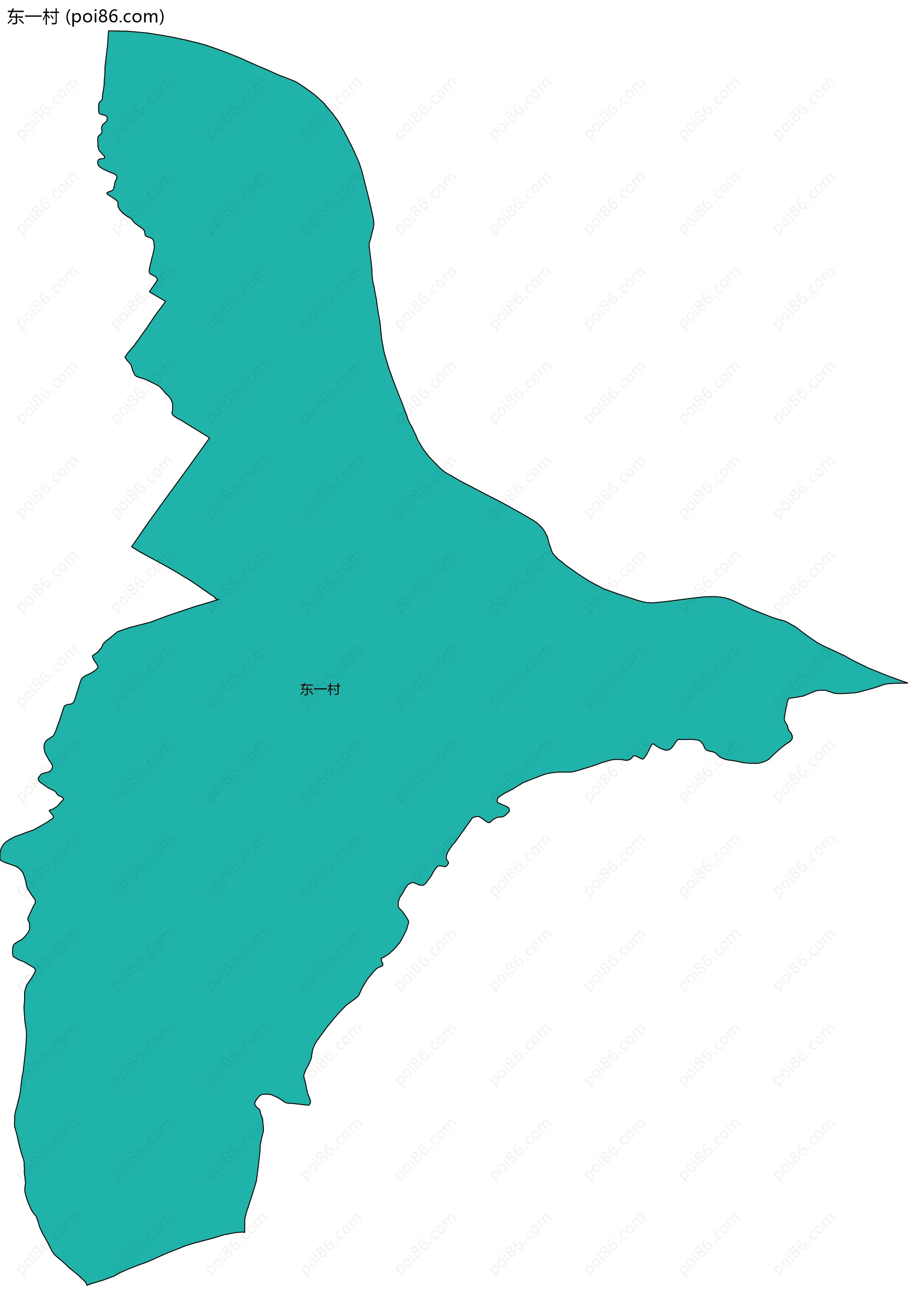 东一村边界地图