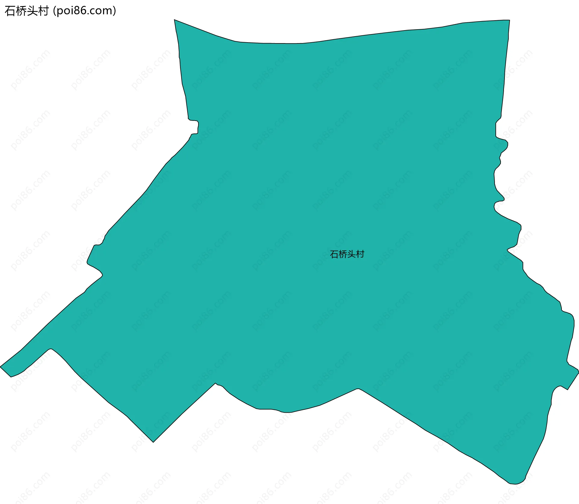 石桥头村边界地图