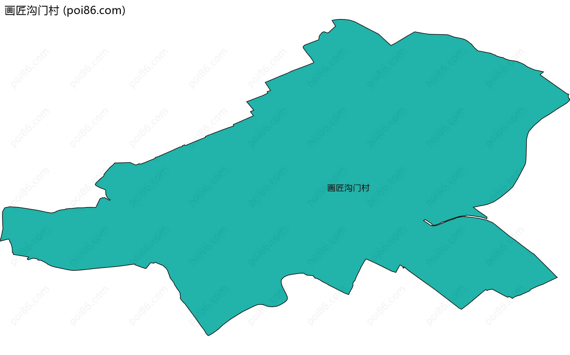 画匠沟门村边界地图