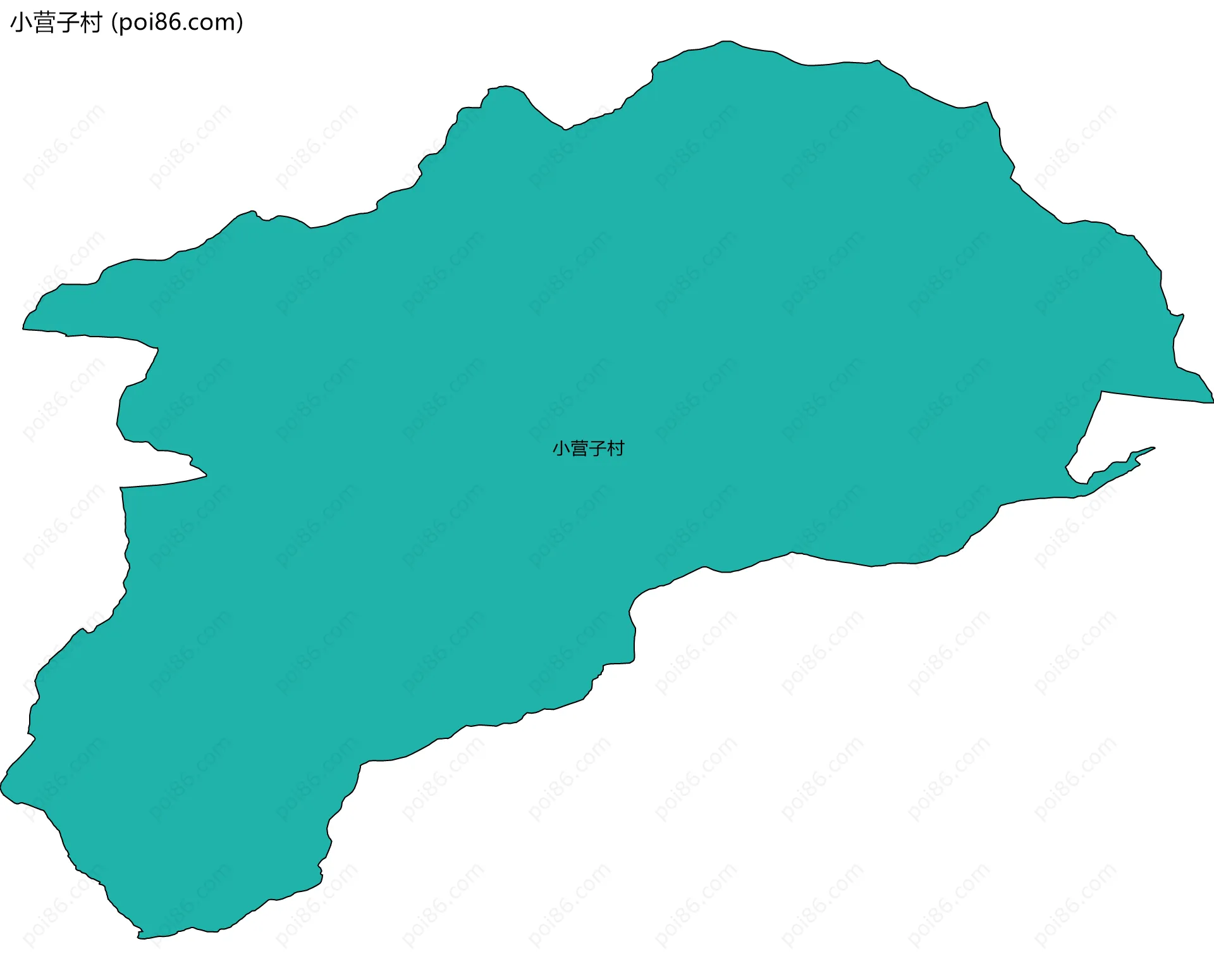 小营子村边界地图